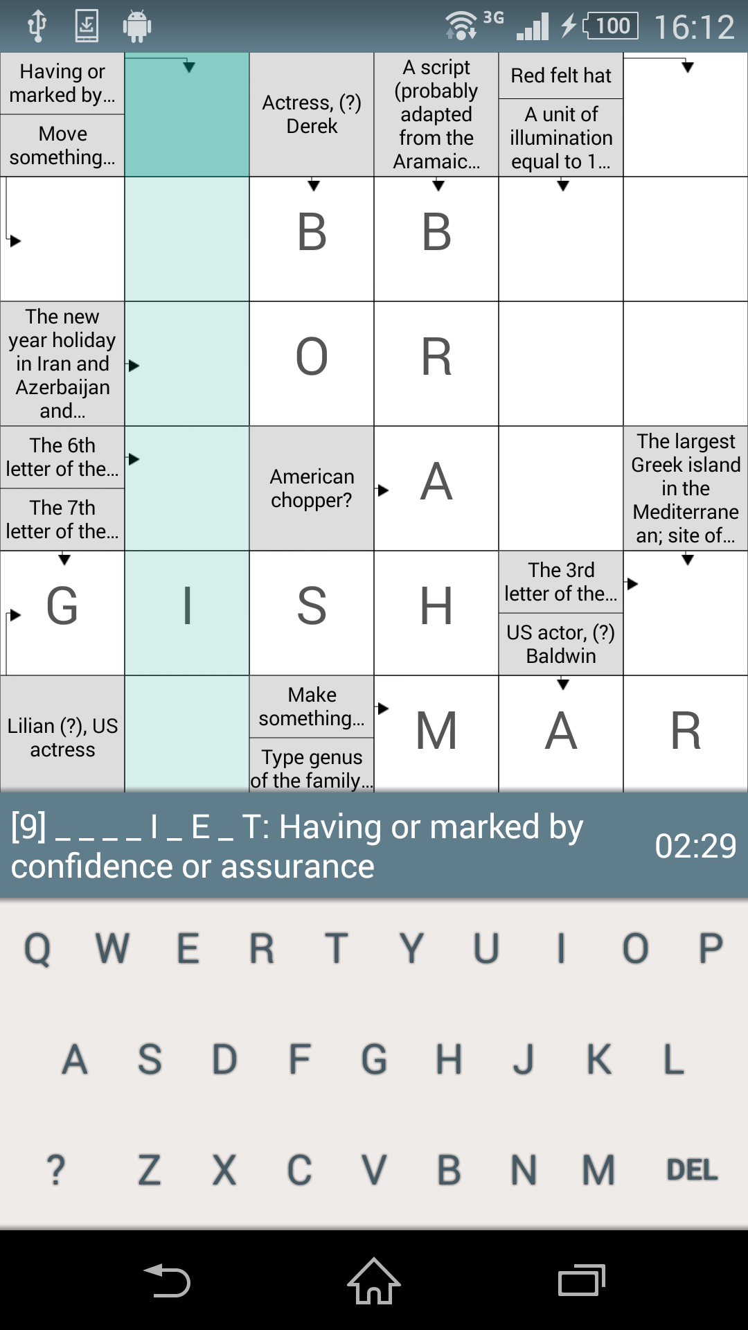 اسکرین شات 2 بازی Crosswords - Classic Game