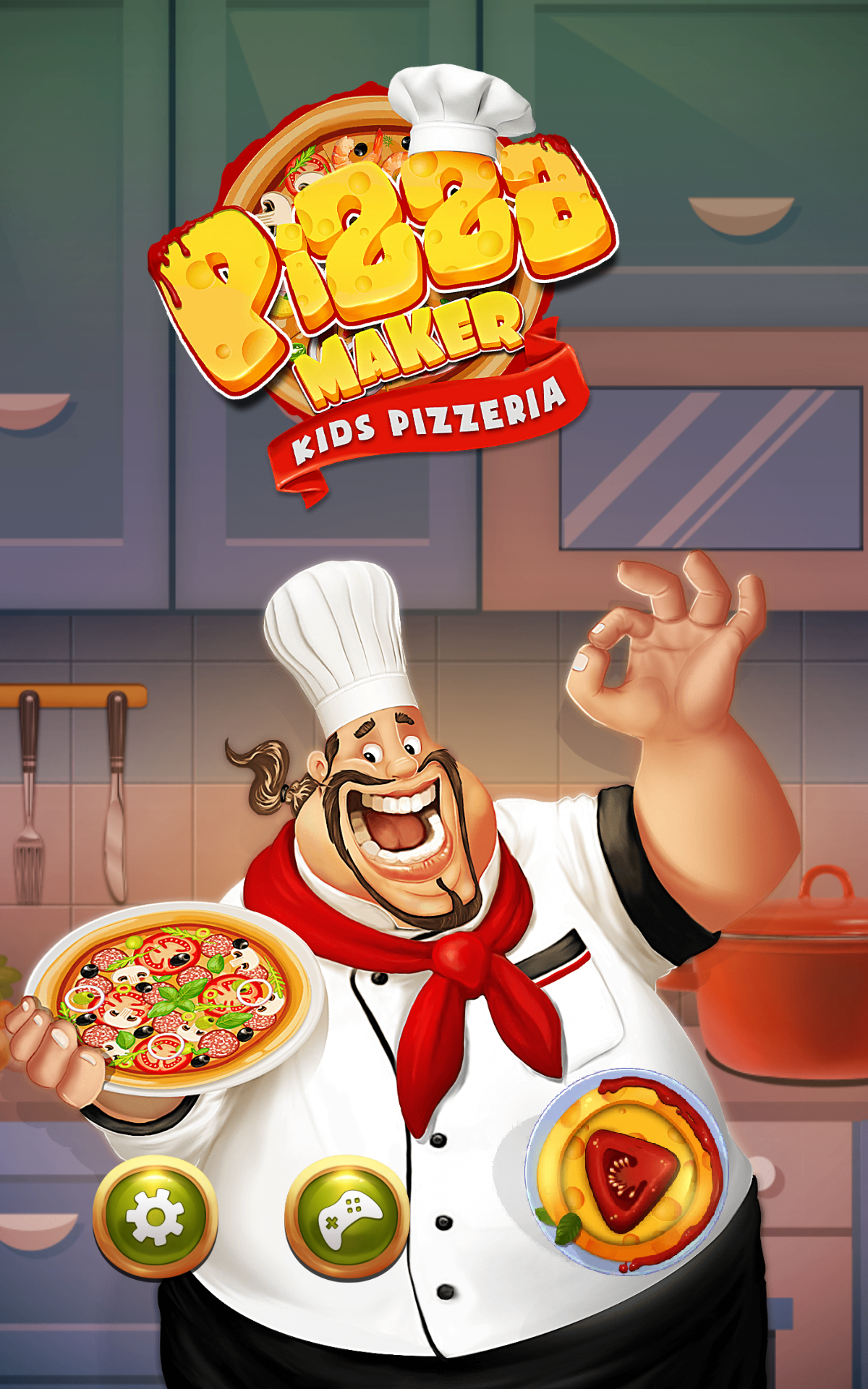 اسکرین شات 1 بازی Pizza Maker Kids Pizzeria Game