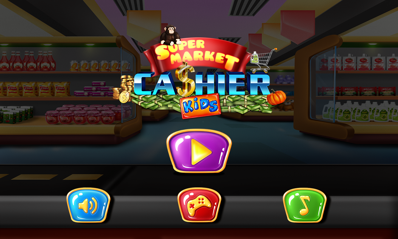 اسکرین شات 1 بازی Supermarket Cashier Kids Games