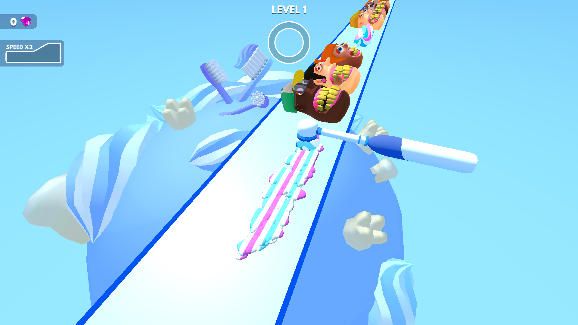 اسکرین شات 1 بازی Teeth Runner!