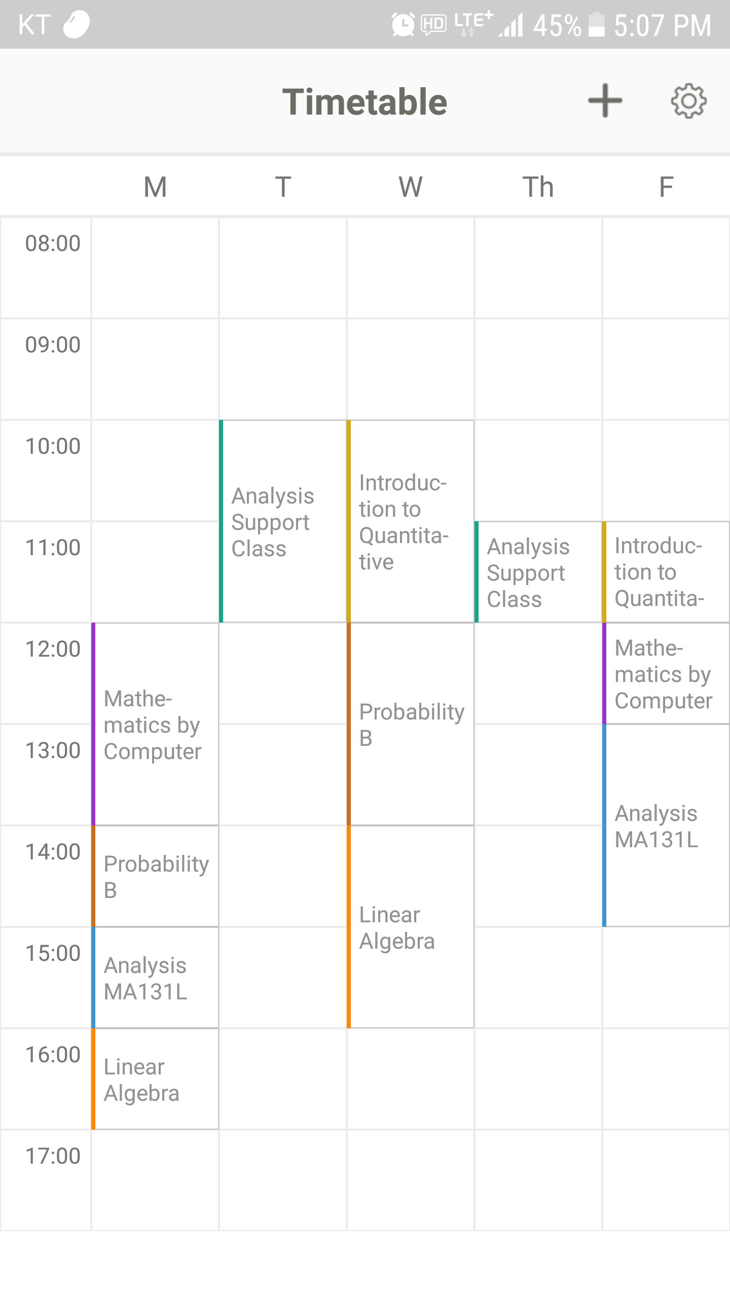اسکرین شات 2 برنامه Timetable: a lovely scheduler