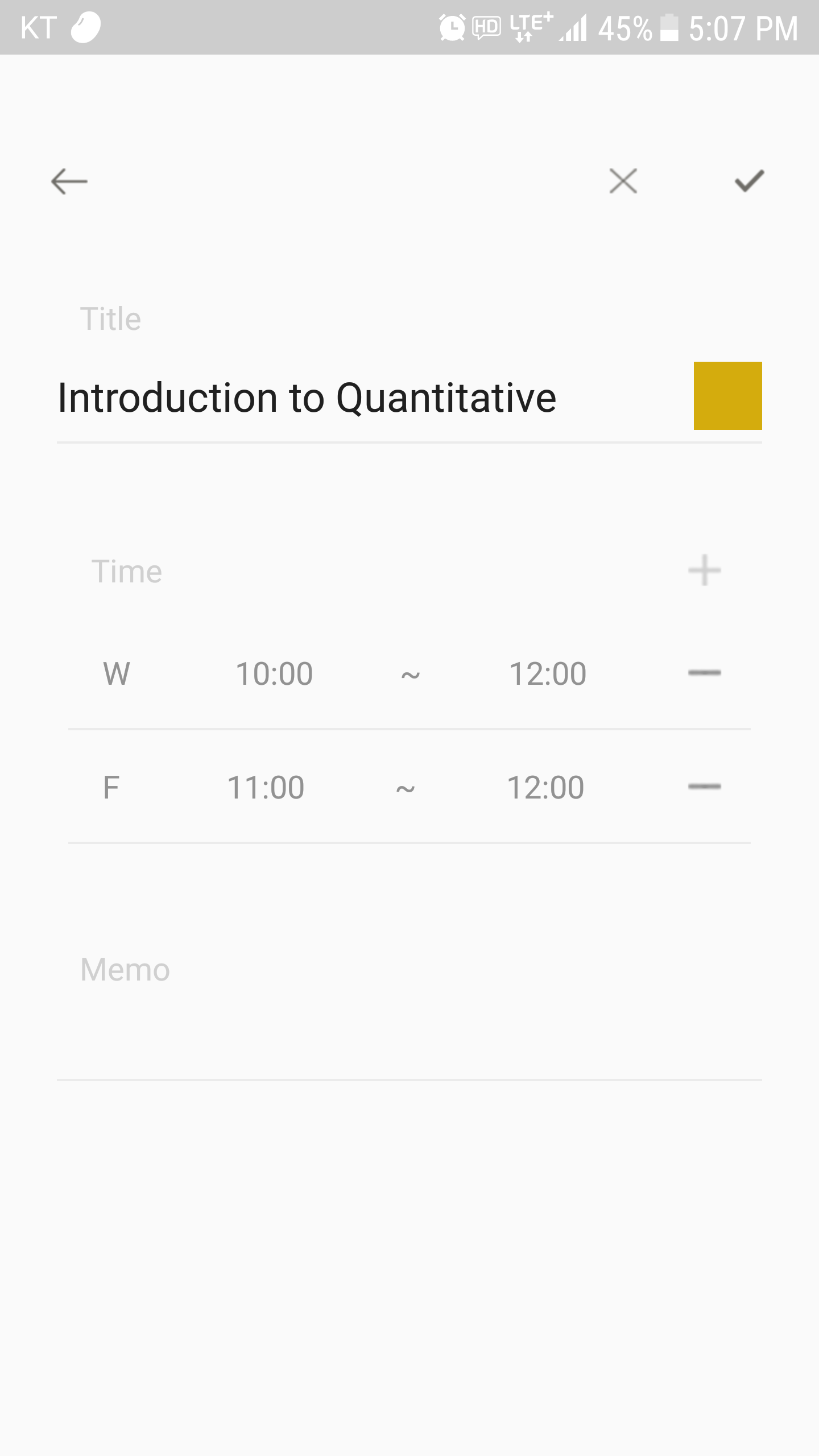 اسکرین شات 3 برنامه Timetable: a lovely scheduler