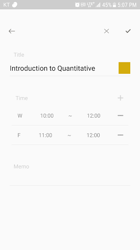 اسکرین شات 3 برنامه Timetable: a lovely scheduler