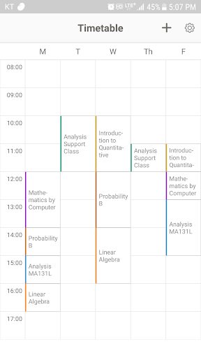 اسکرین شات 2 برنامه Timetable: a lovely scheduler