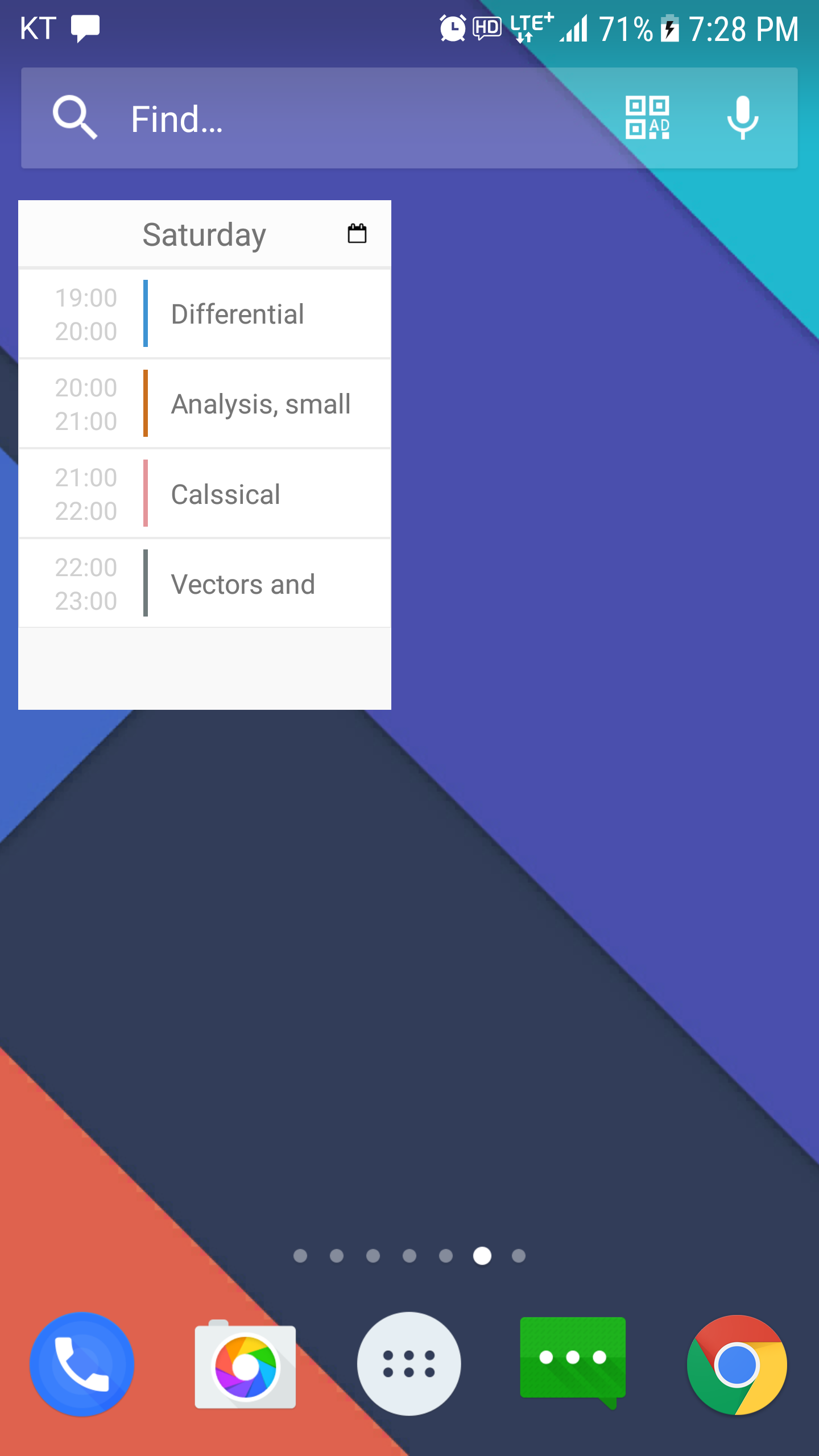 اسکرین شات 5 برنامه Timetable: a lovely scheduler