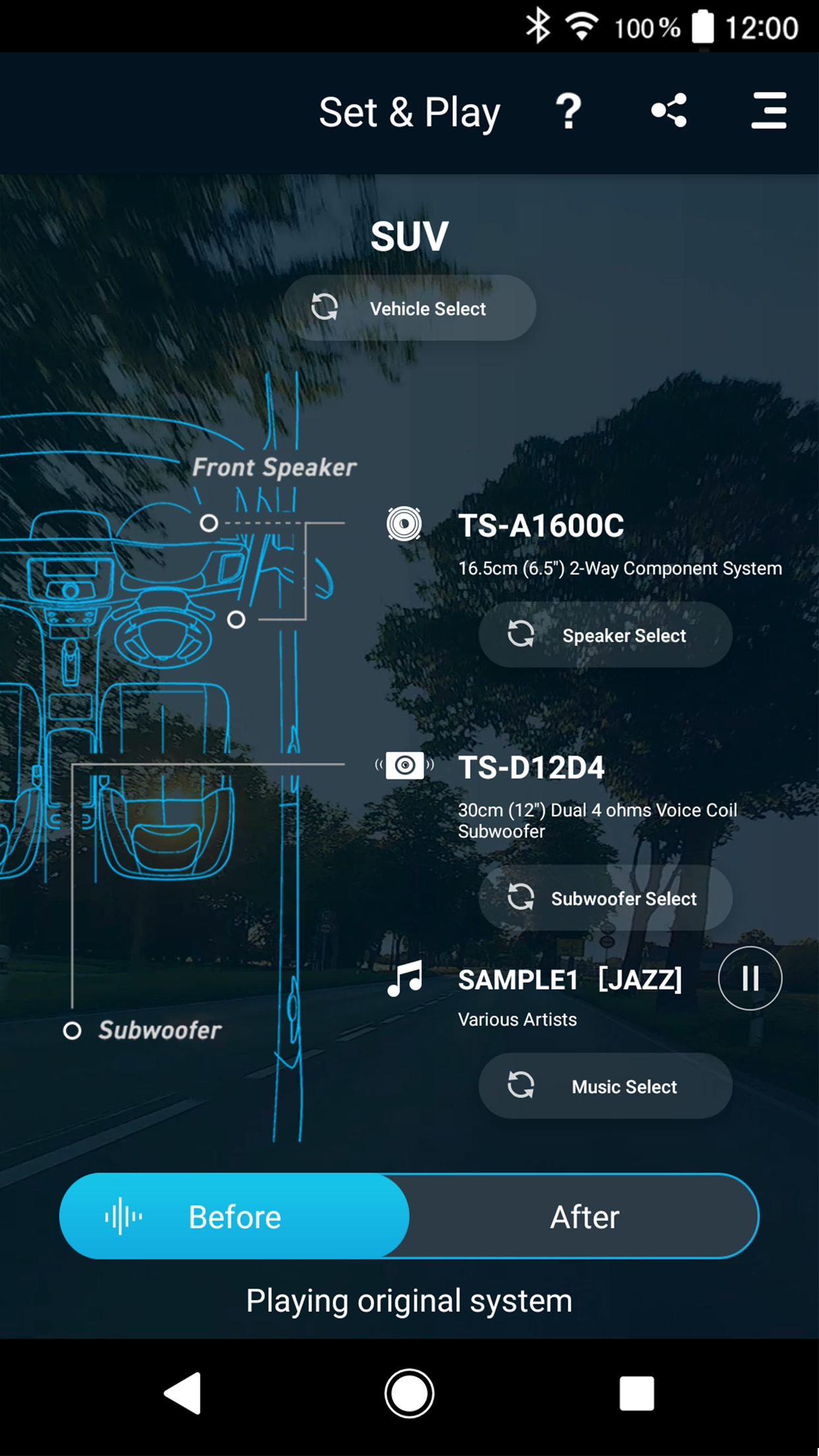 اسکرین شات 1 برنامه CarSoundFit | in-car simulator
