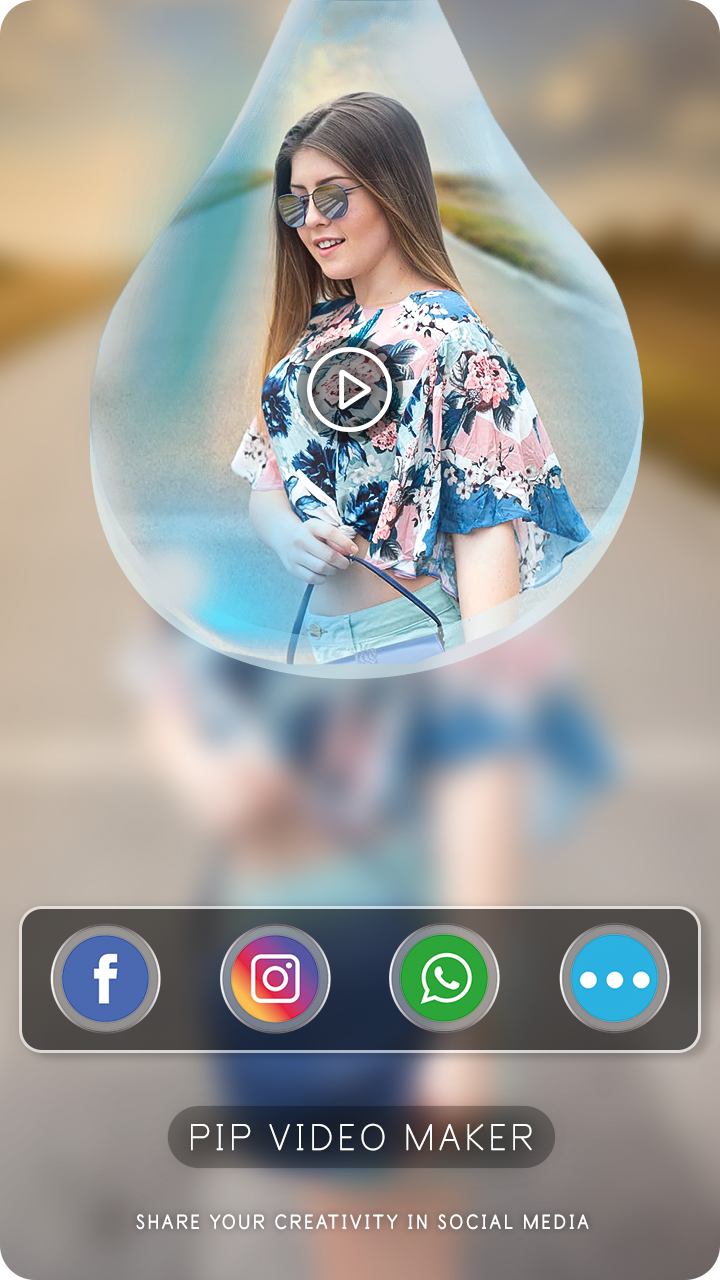 اسکرین شات 5 برنامه PIP Video Photo Video Maker
