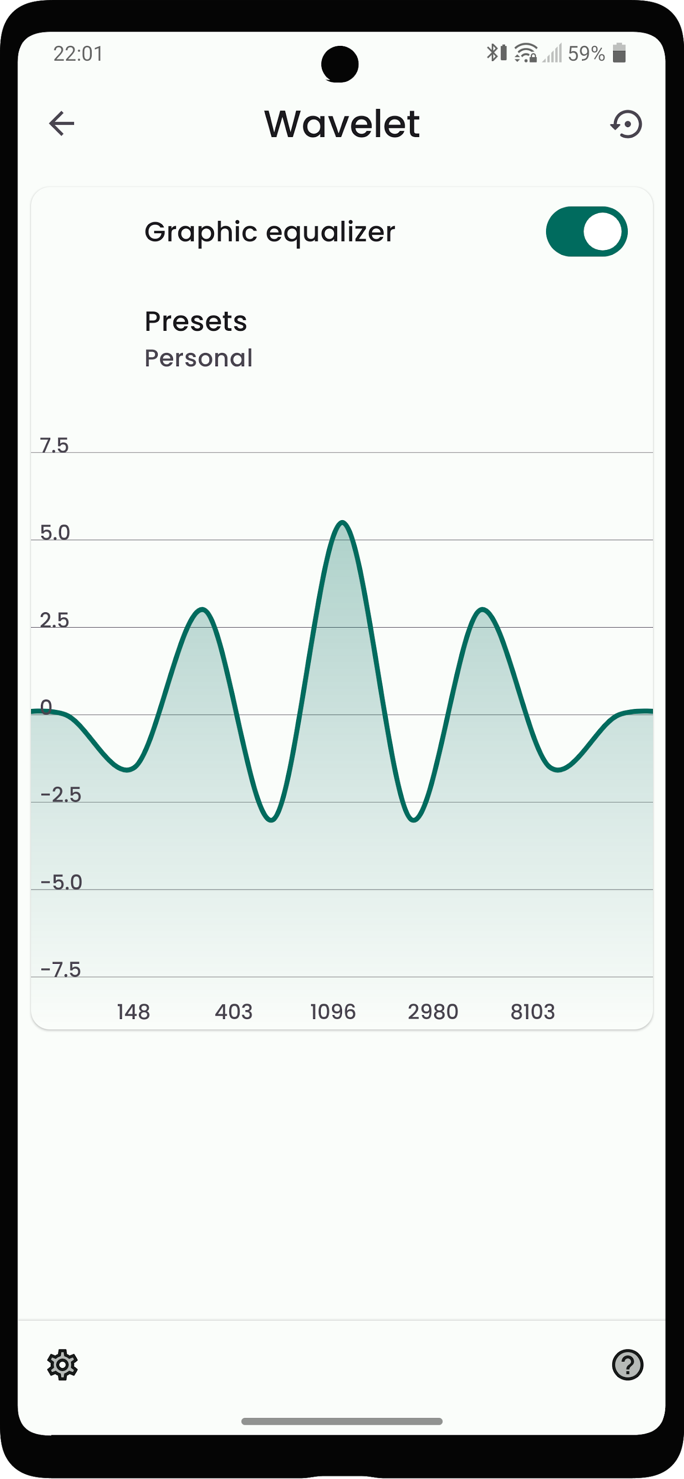 اسکرین شات 4 برنامه Wavelet: headphone specific EQ