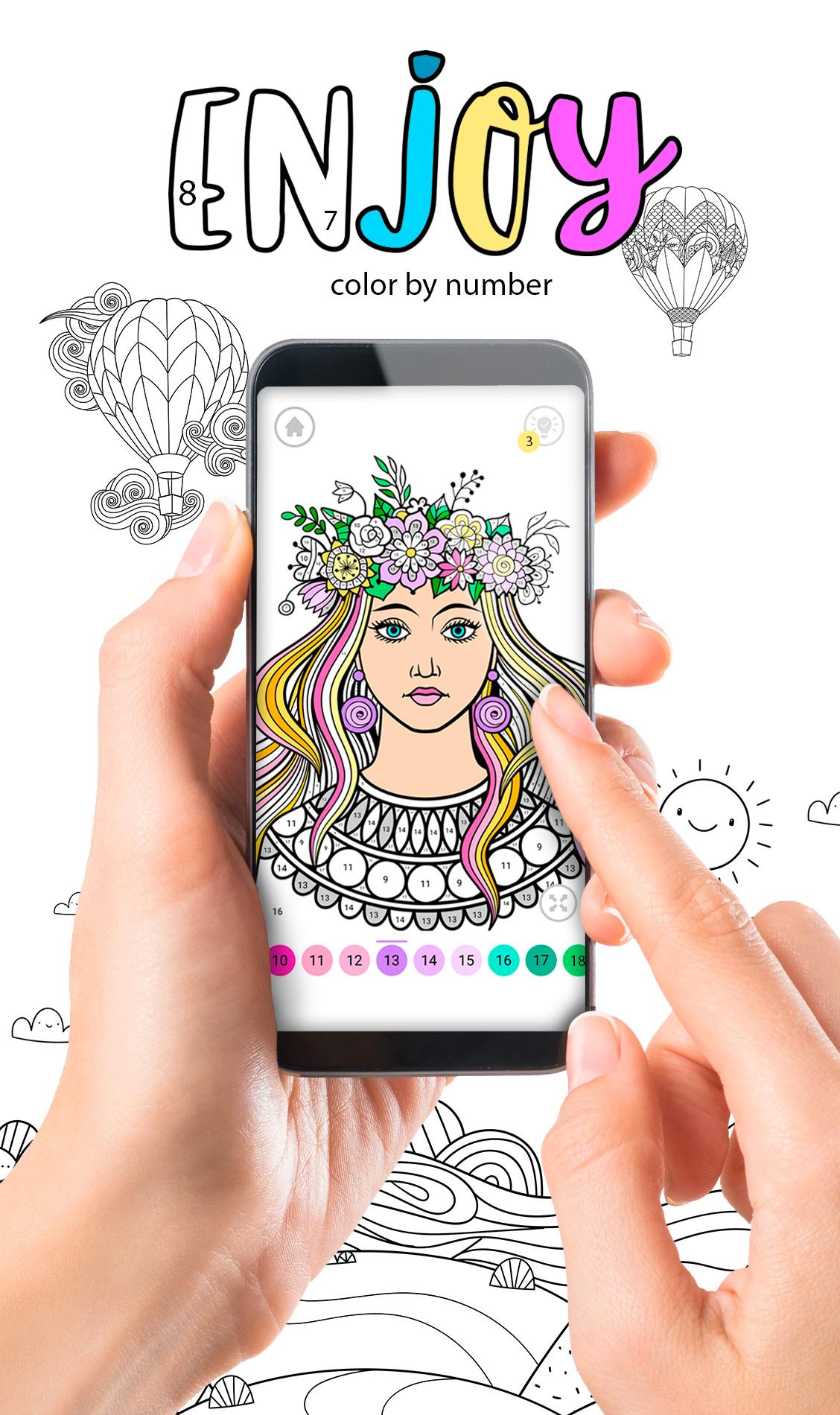 اسکرین شات 1 بازی Enjoy Color by Number
