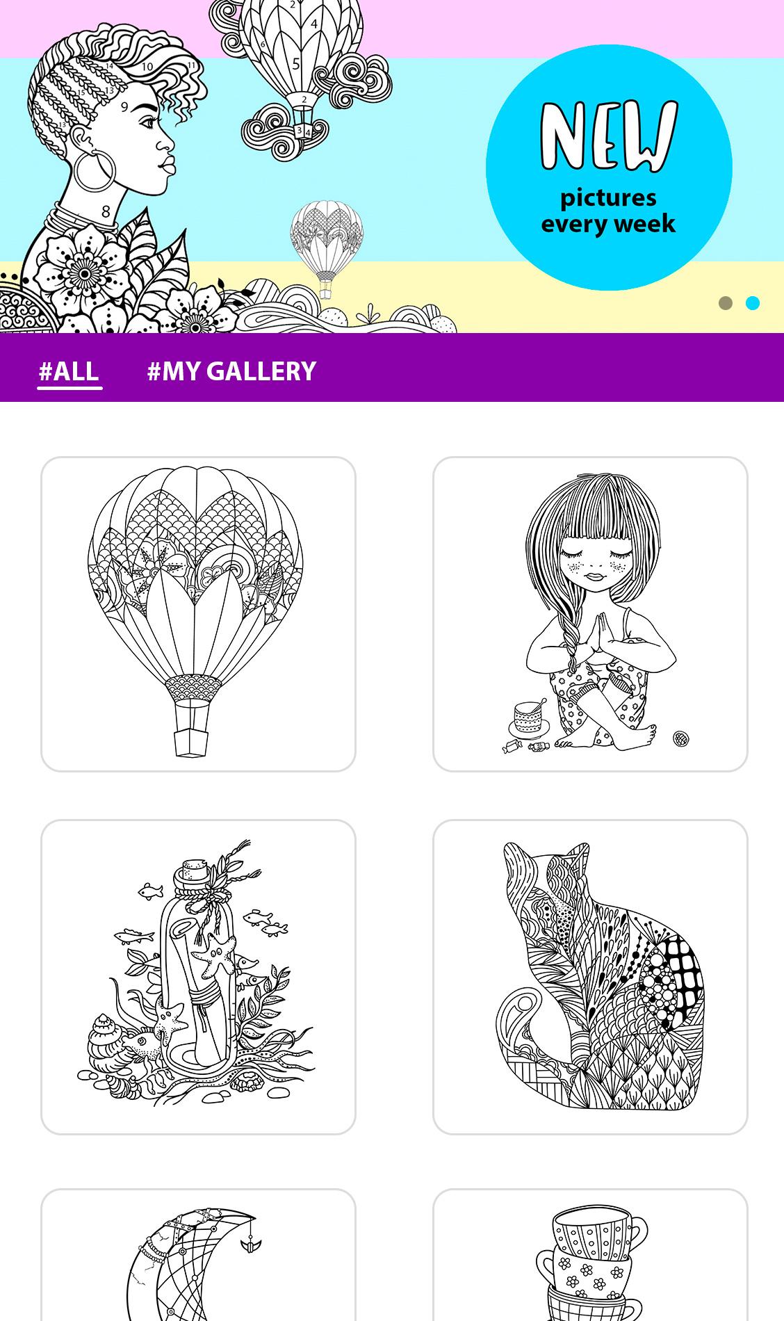 اسکرین شات 3 بازی Enjoy Color by Number