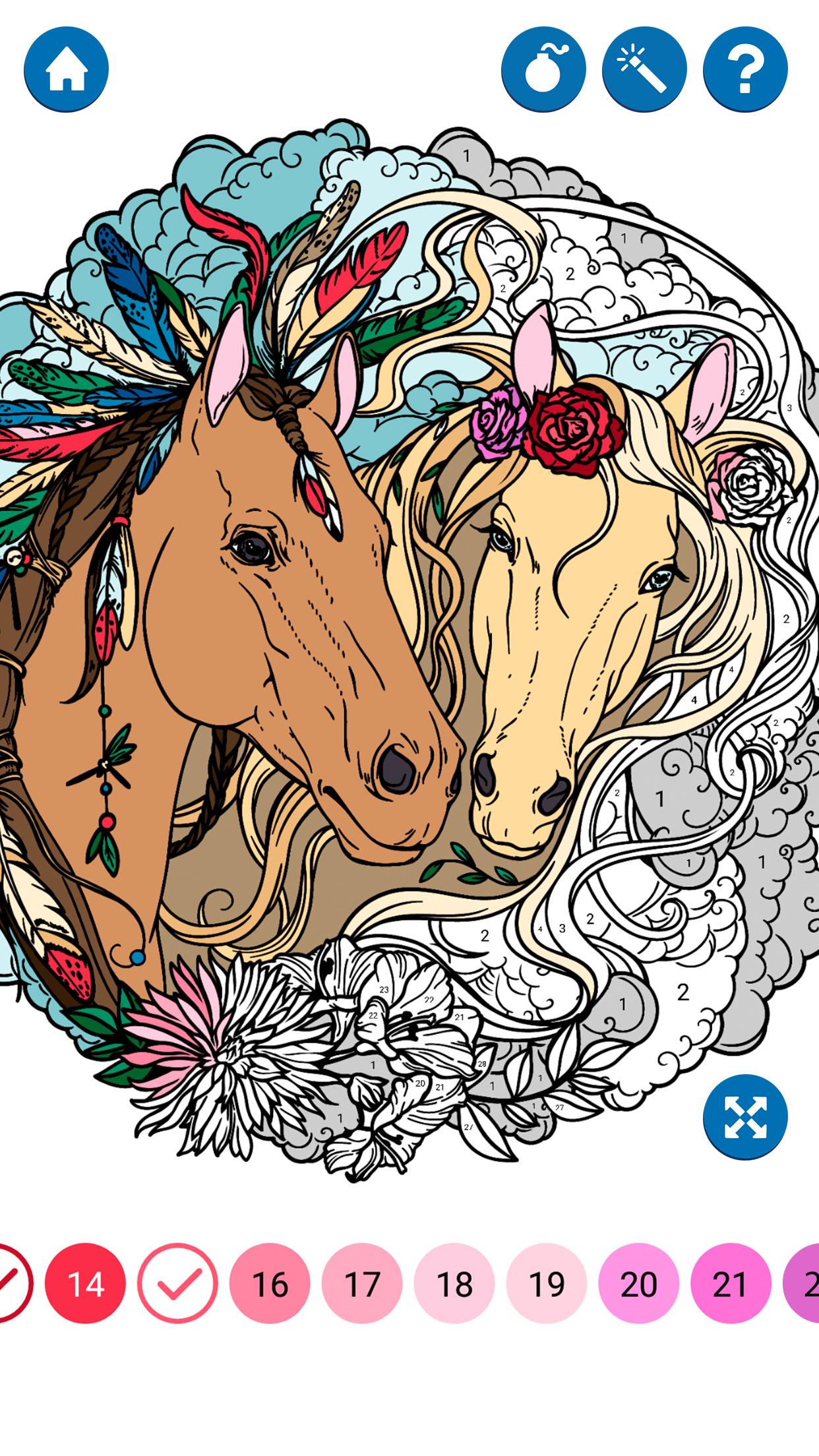 اسکرین شات 6 برنامه Unicorn Color by Number Book