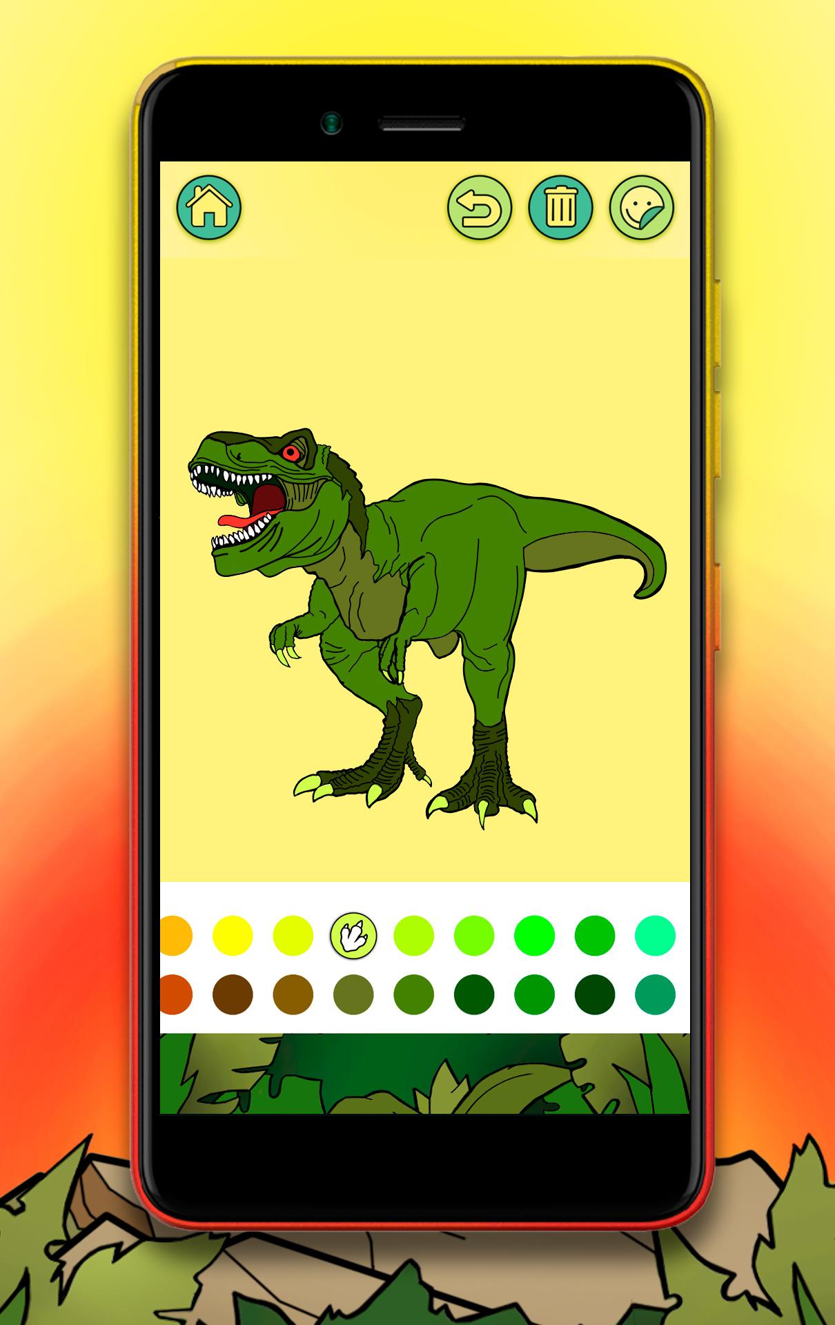 اسکرین شات 3 بازی Dinosaur Coloring Book