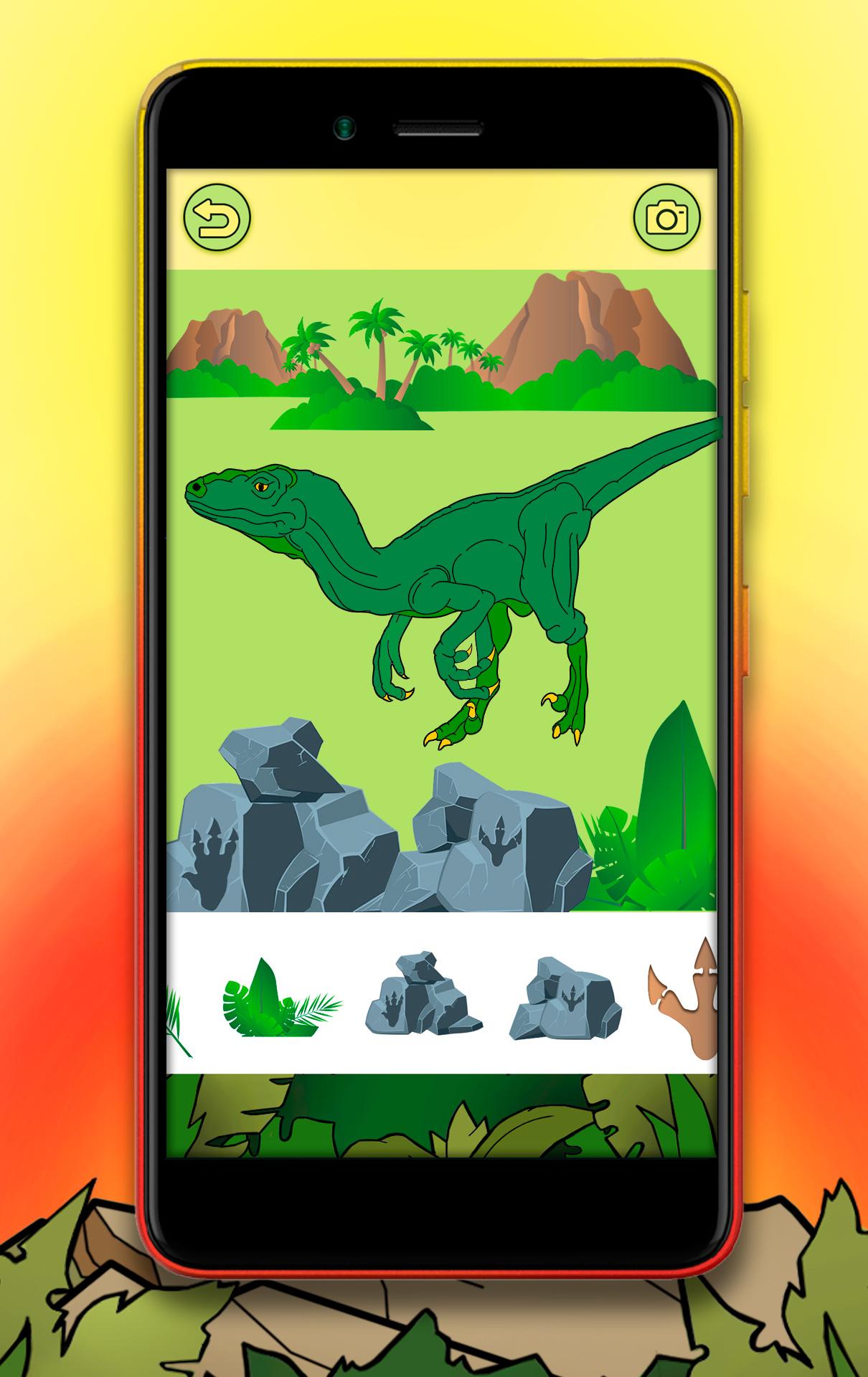 اسکرین شات 6 بازی Dinosaur Coloring Book