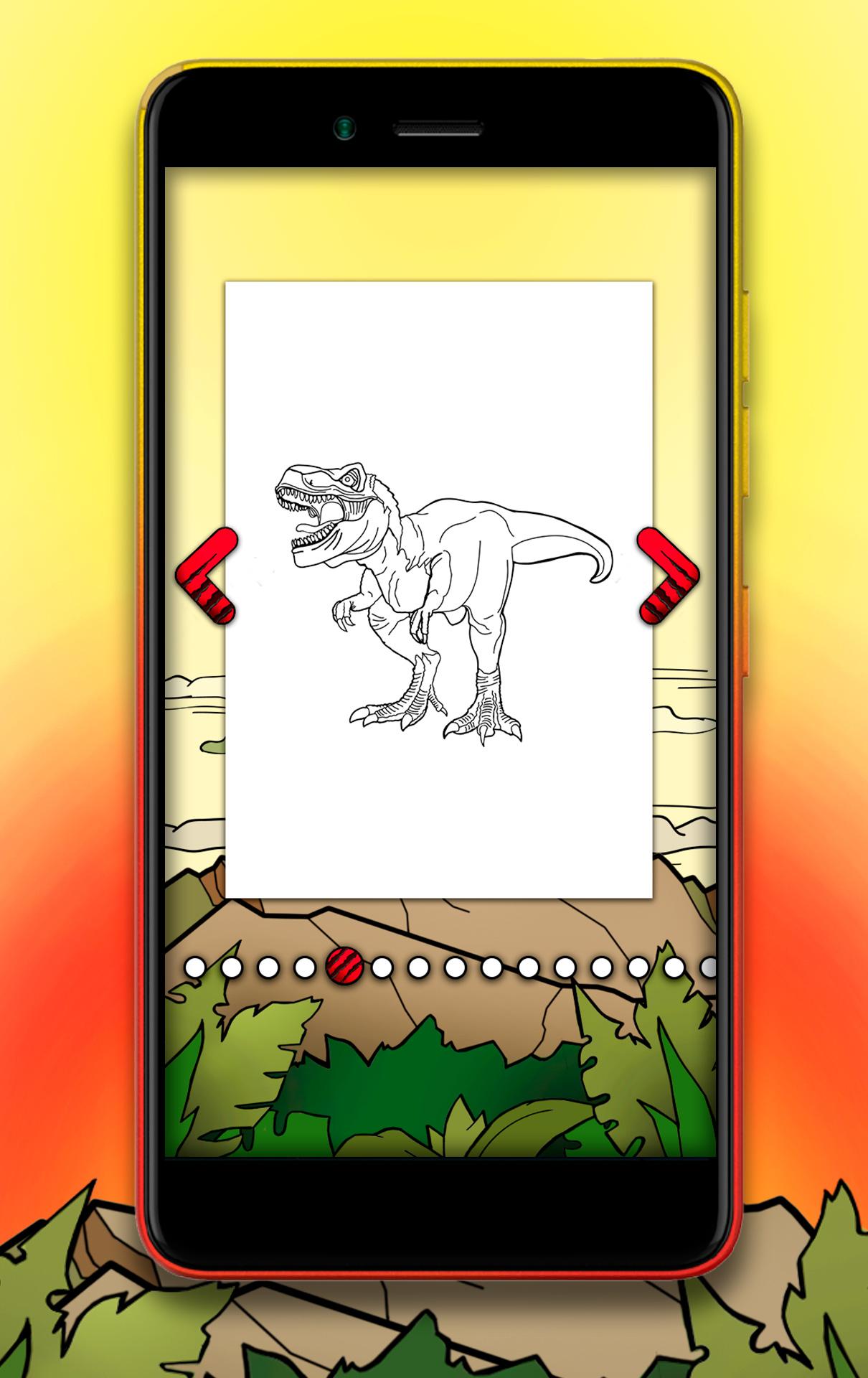 اسکرین شات 2 بازی Dinosaur Coloring Book