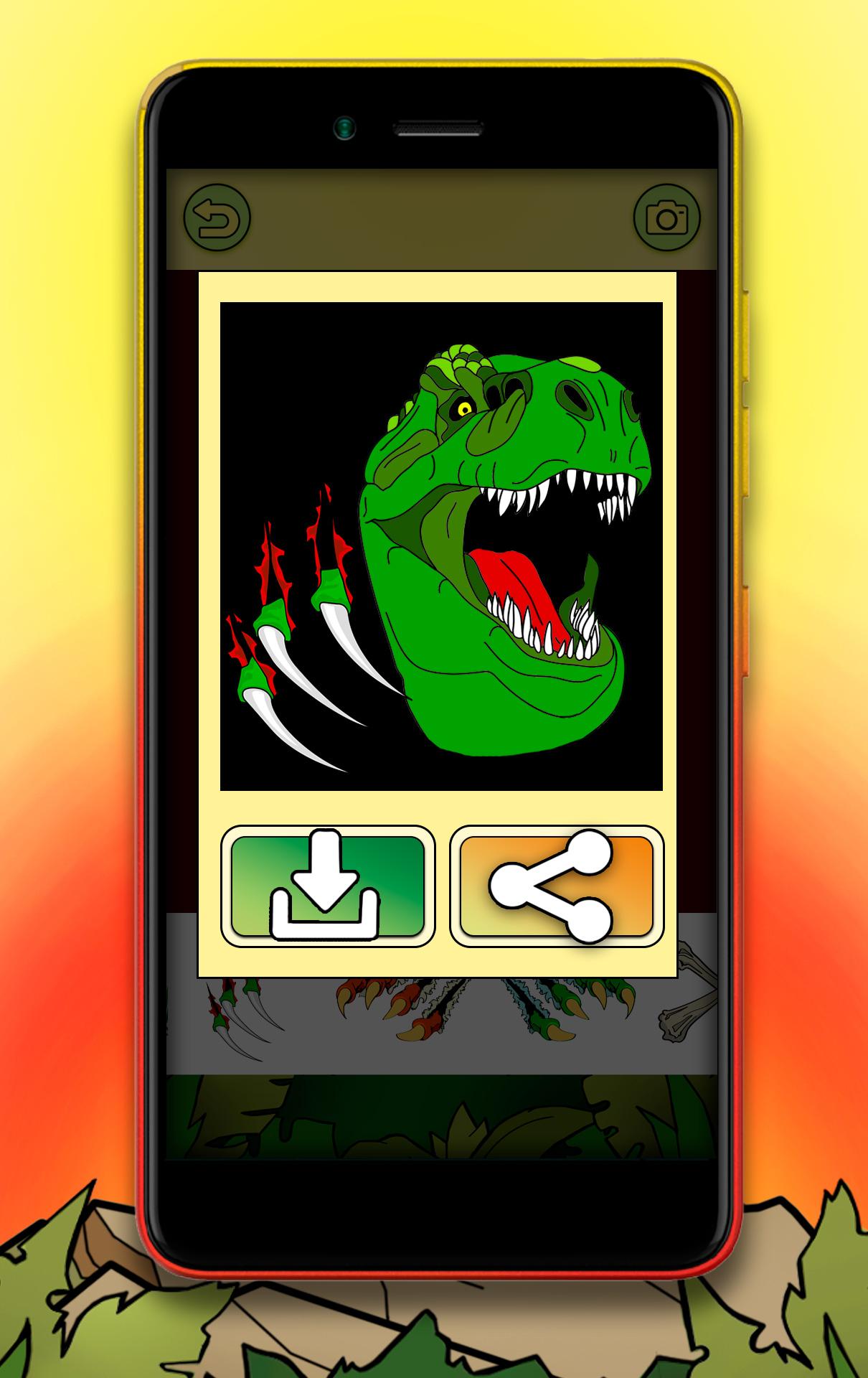 اسکرین شات 7 بازی Dinosaur Coloring Book