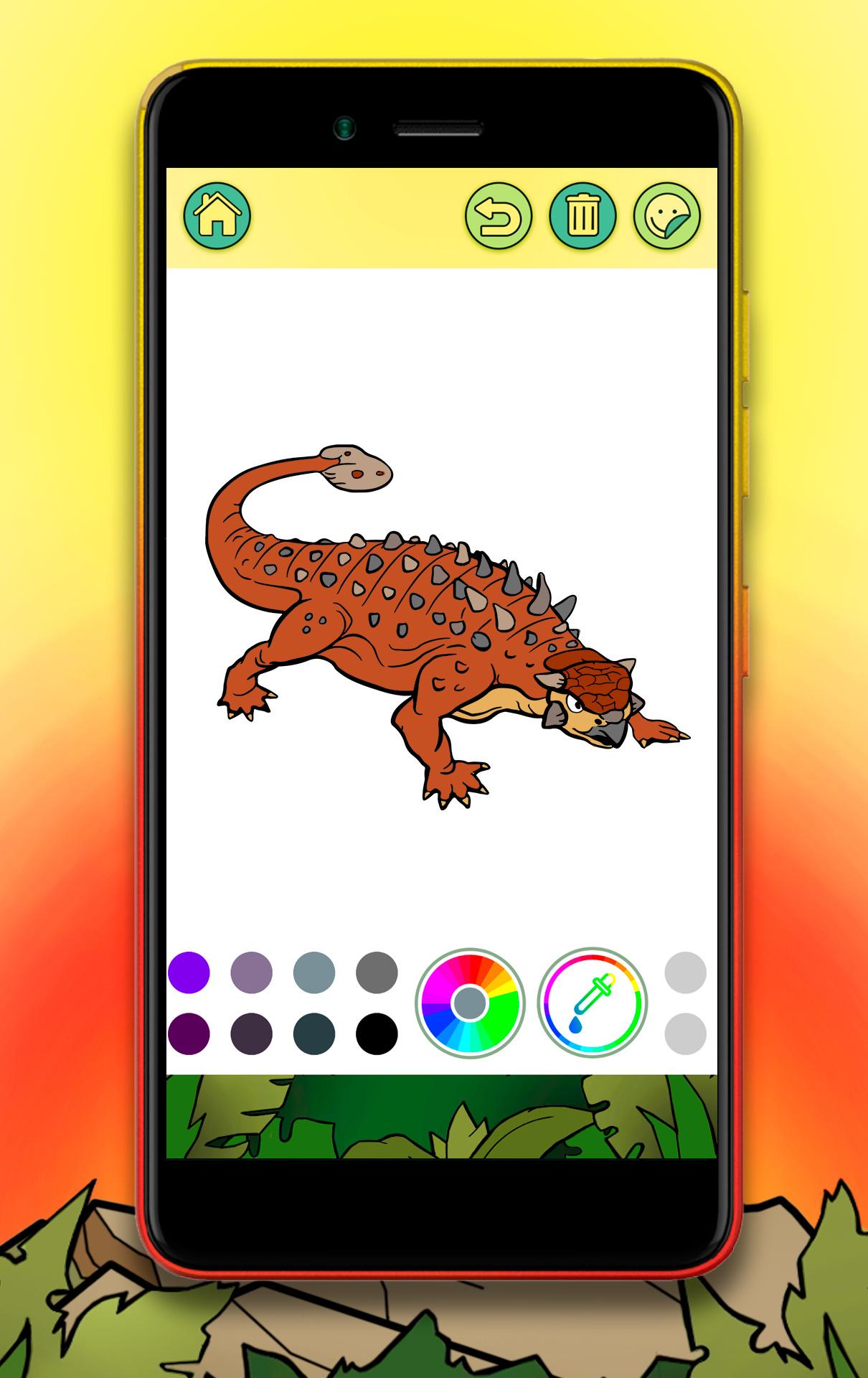اسکرین شات 4 بازی Dinosaur Coloring Book