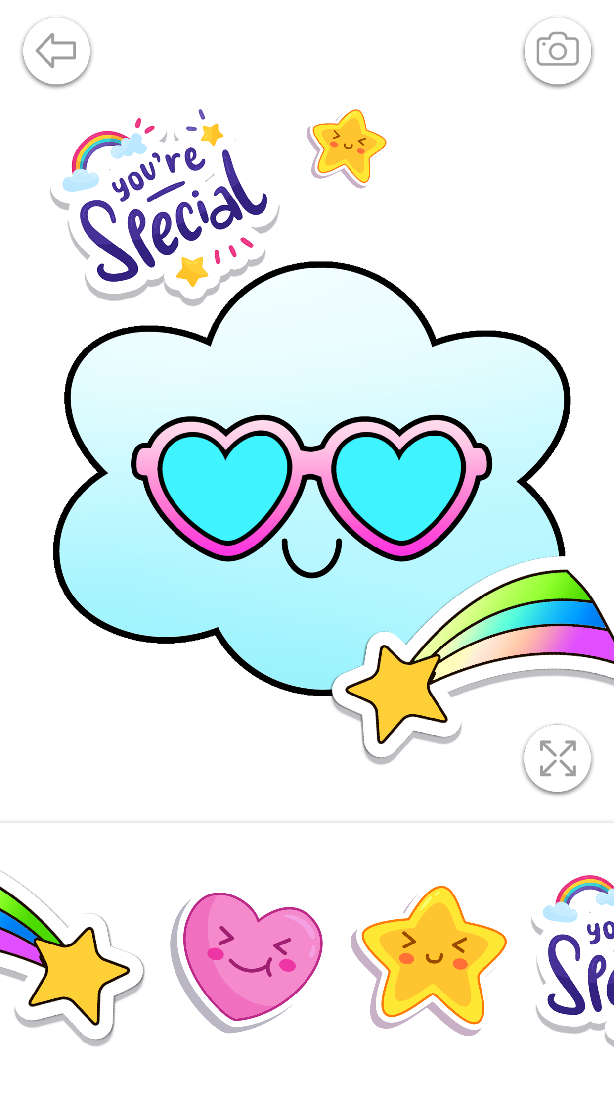 اسکرین شات 5 برنامه Gradient Kawaii Coloring Book