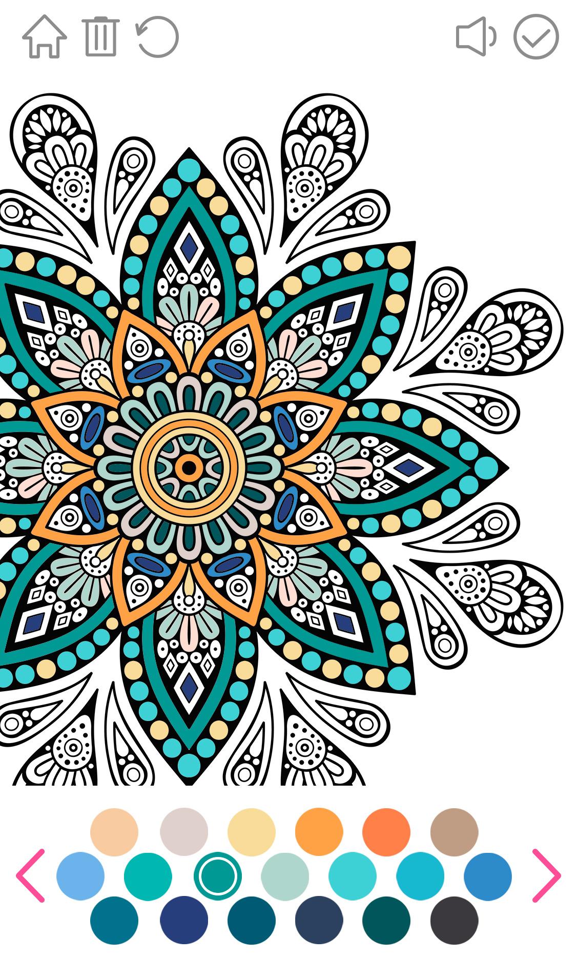 اسکرین شات 3 برنامه Mandala Color Game Antistress