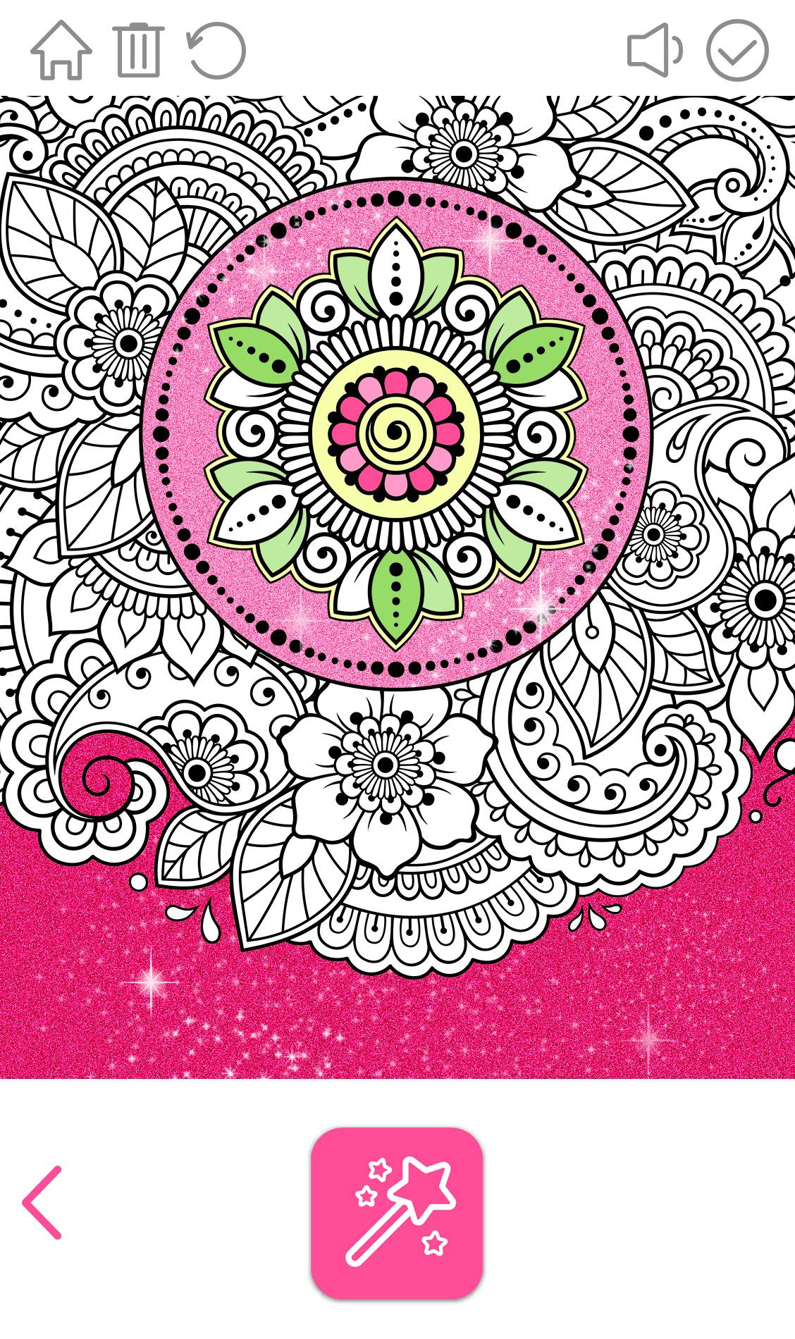 اسکرین شات 5 برنامه Mandala Color Game Antistress