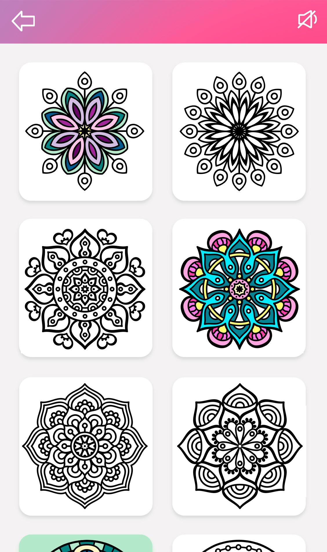 اسکرین شات 2 برنامه Mandala Color Game Antistress