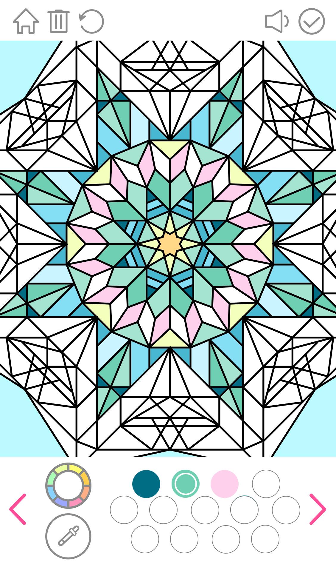 اسکرین شات 4 برنامه Mandala Color Game Antistress