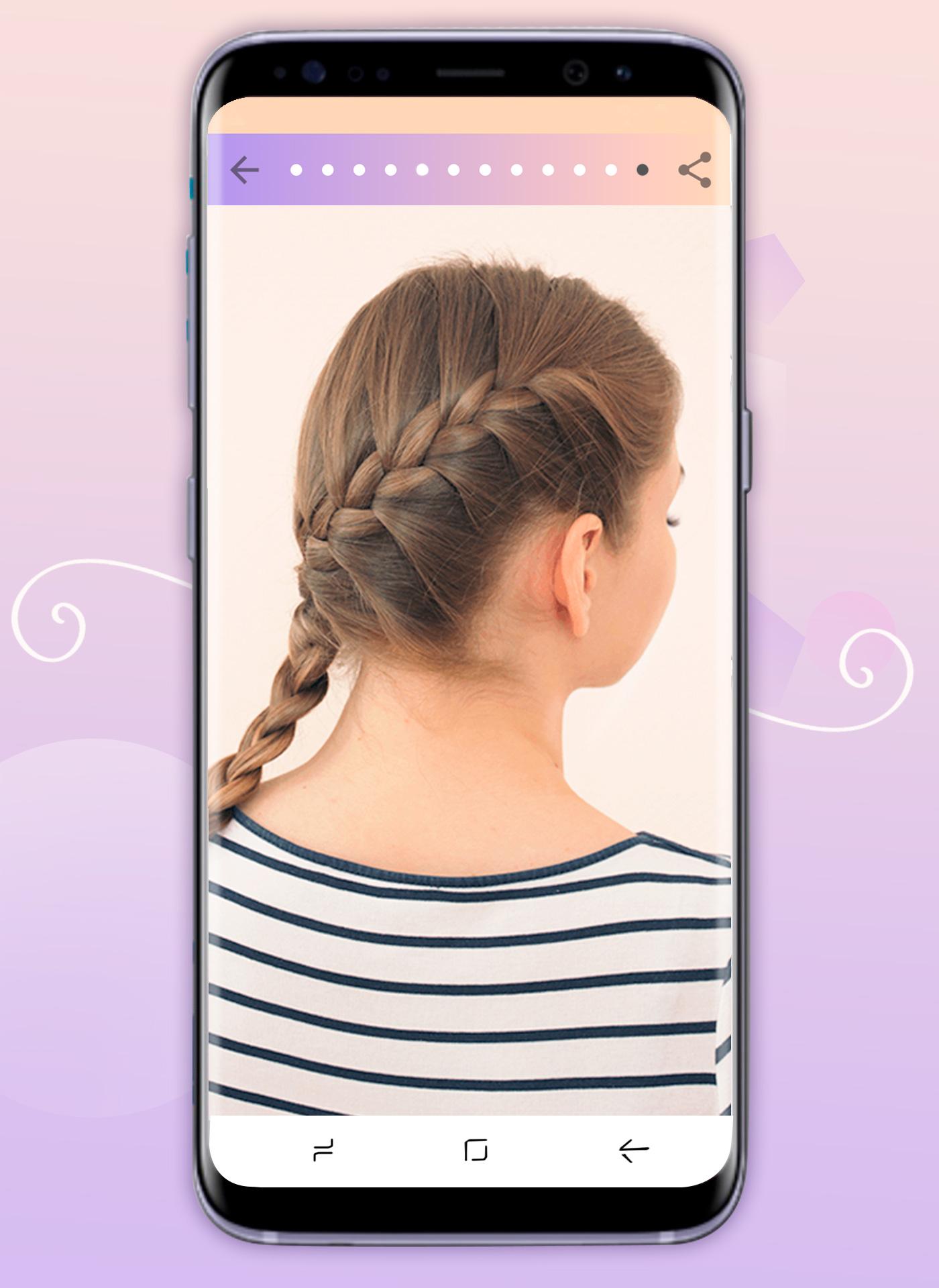 اسکرین شات برنامه Hairstyles step by step 8