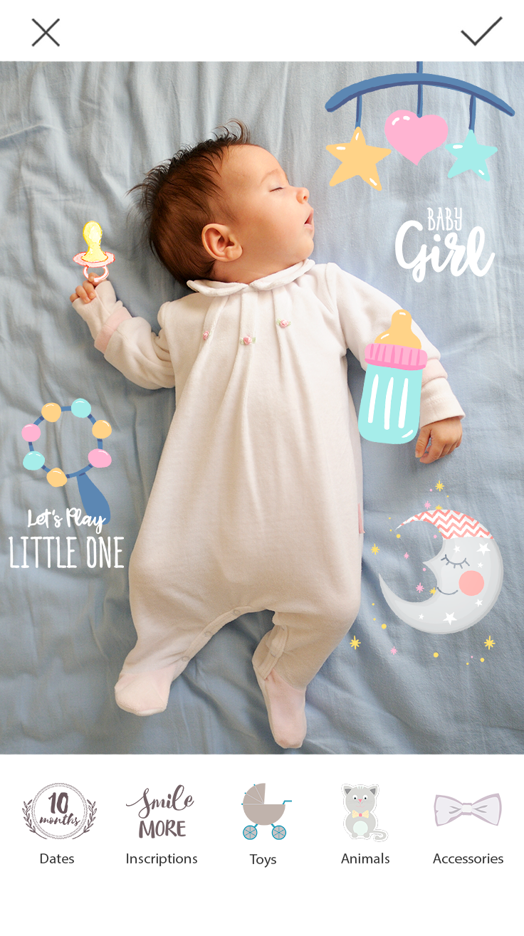 اسکرین شات 3 برنامه Baby Photo Editor
