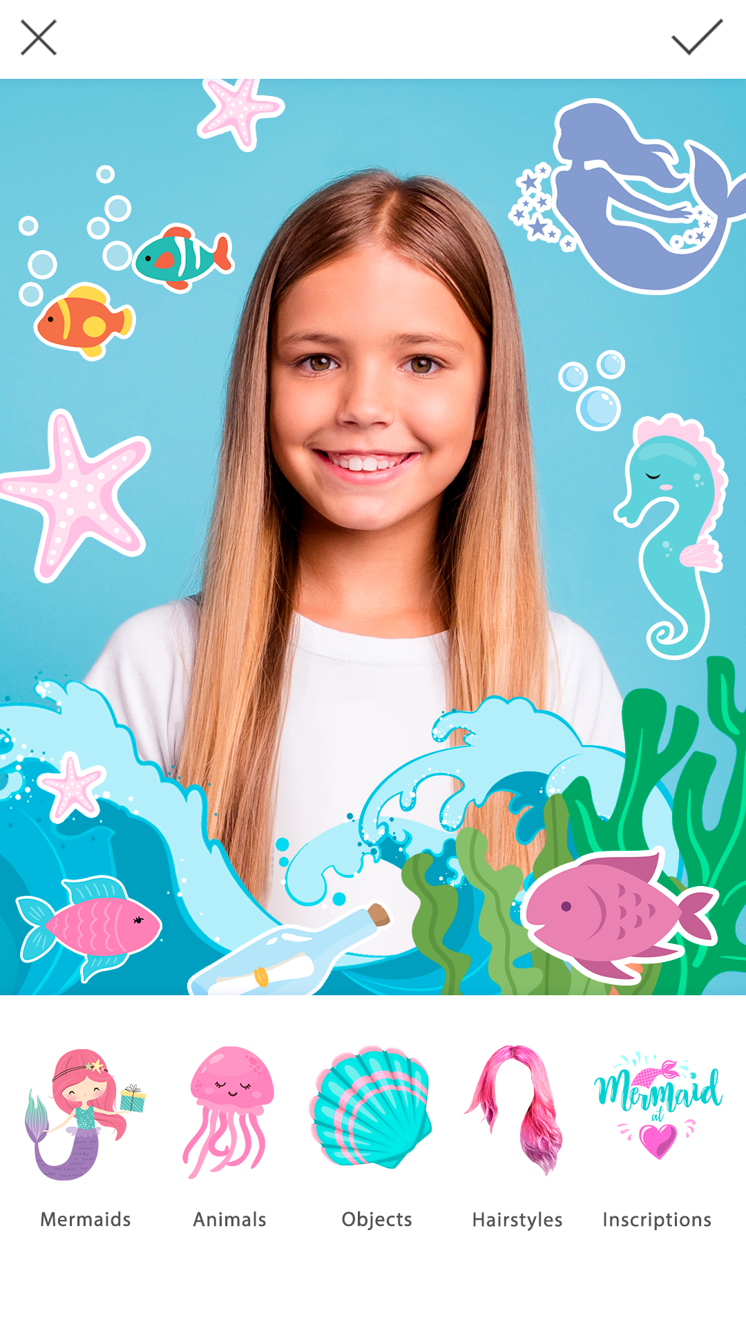 اسکرین شات 6 برنامه Mermaid Photo Editor