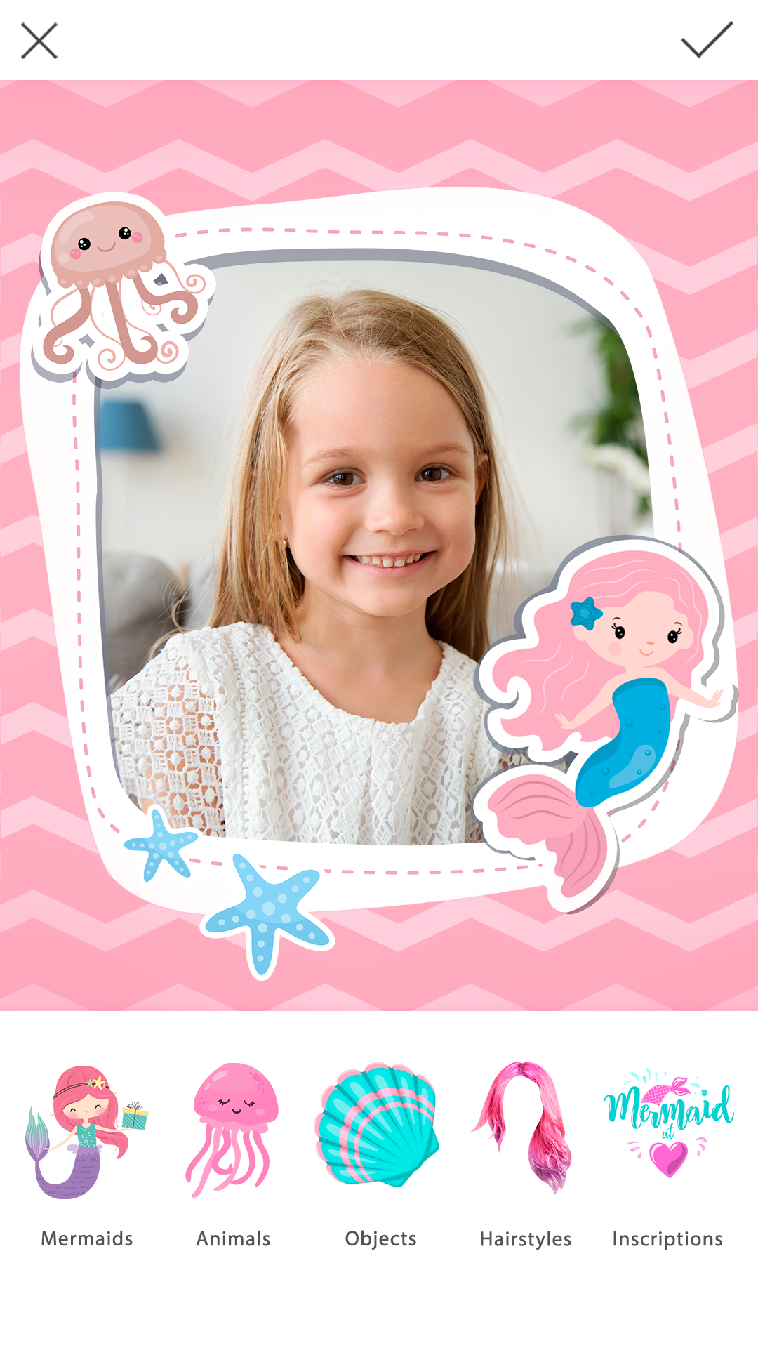 اسکرین شات 2 برنامه Mermaid Photo Editor