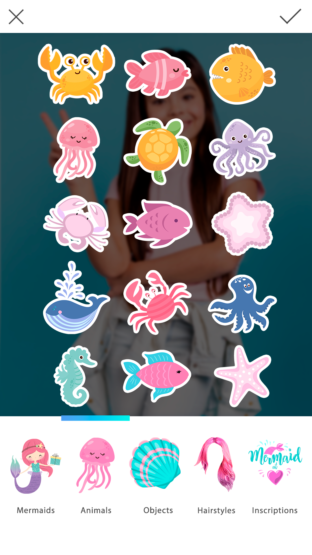 اسکرین شات 4 برنامه Mermaid Photo Editor