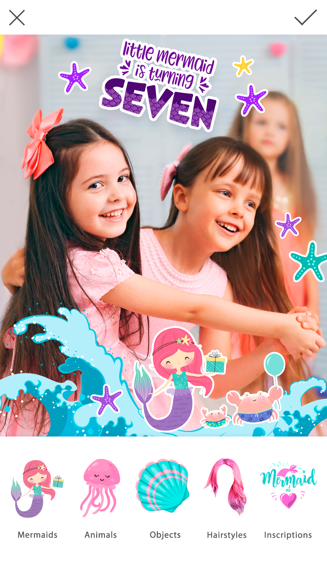 اسکرین شات 5 برنامه Mermaid Photo Editor