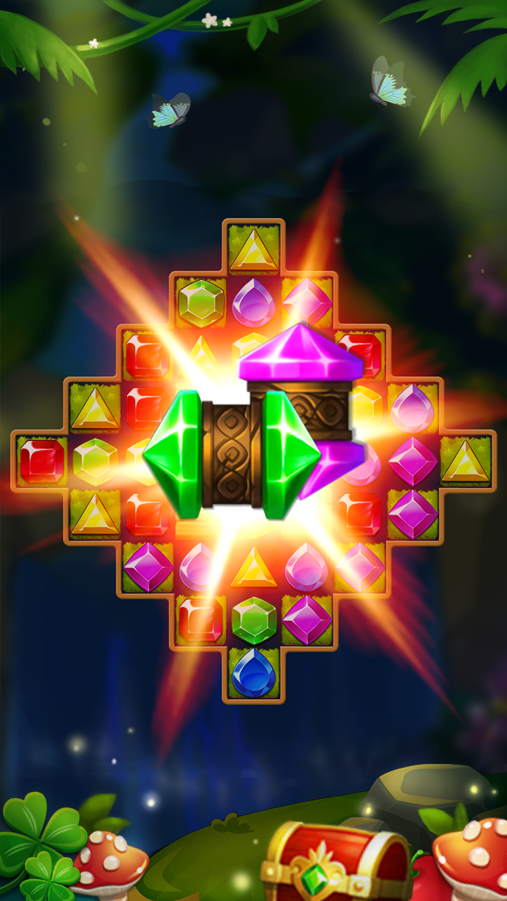 اسکرین شات 3 بازی Jewels Forest : Match 3 Puzzle