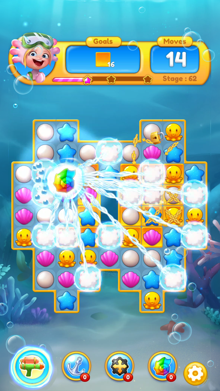 اسکرین شات 6 بازی Ocean Friends : Match 3 Puzzle