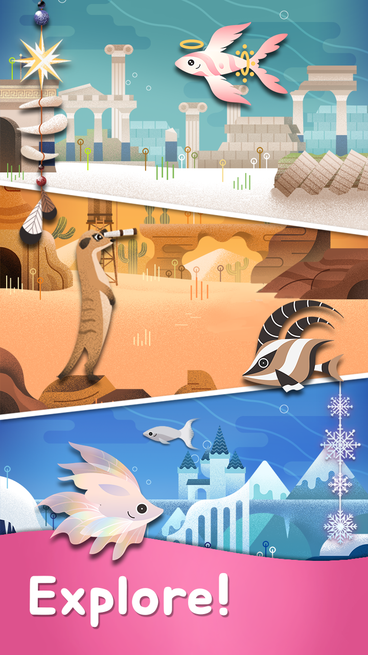 اسکرین شات 3 بازی My Little Aquarium - Free Puzz