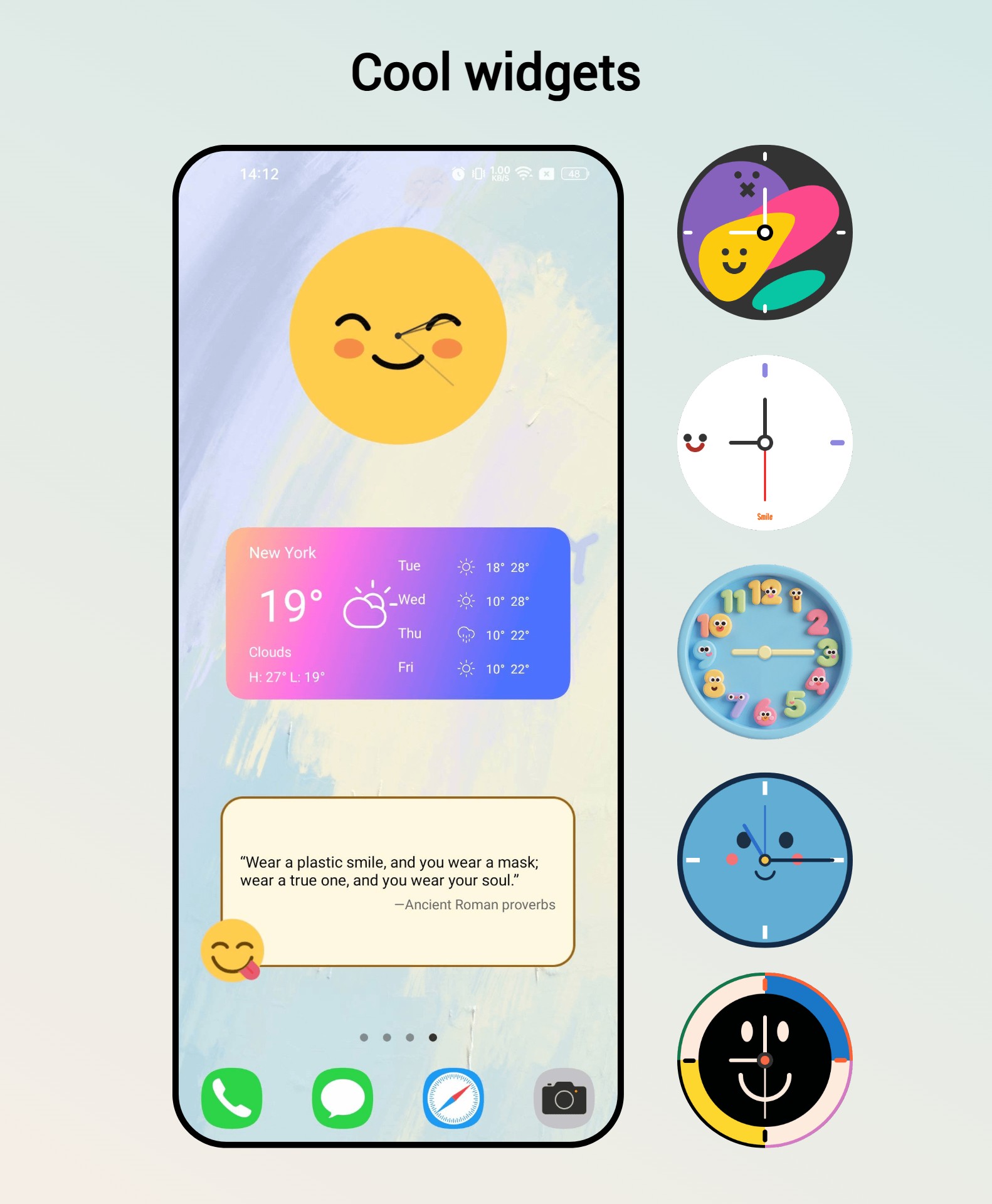 اسکرین شات 5 برنامه Happy Launcher, smile launcher