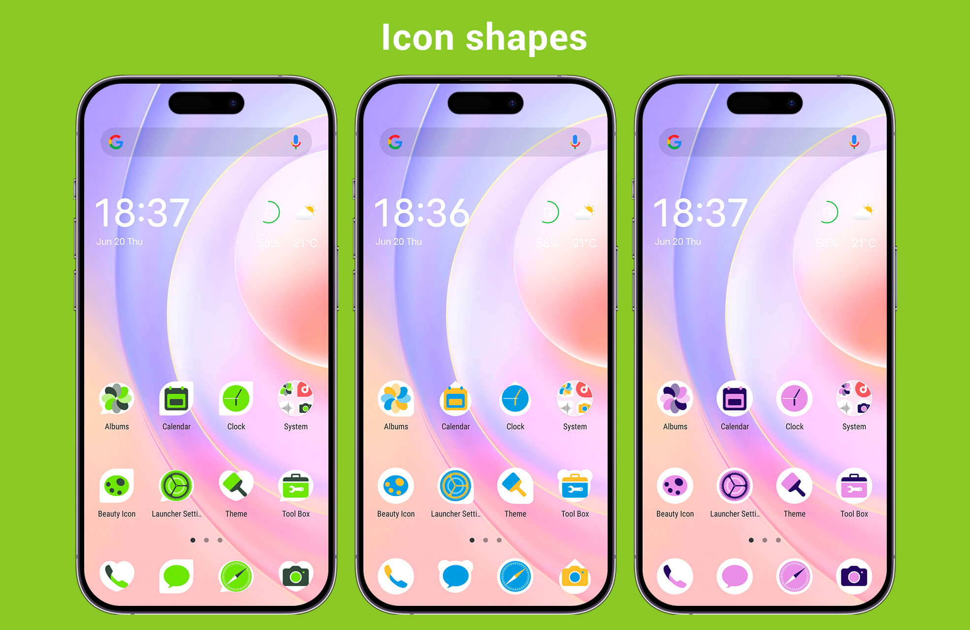 اسکرین شات 4 برنامه Smile Launcher