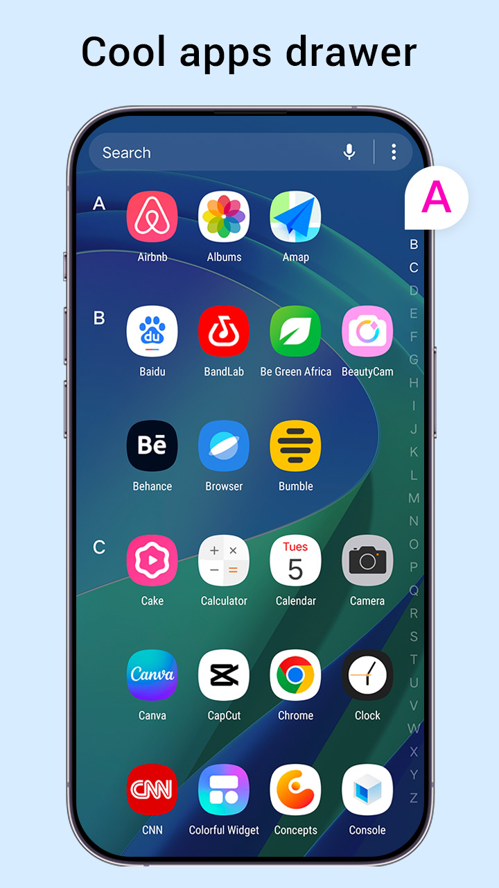 اسکرین شات 3 برنامه Smile Launcher