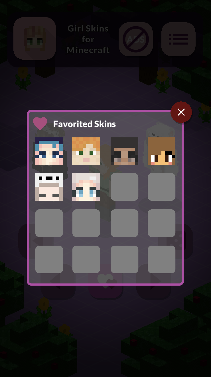 اسکرین شات 4 برنامه Girl Skins for Minecraft
