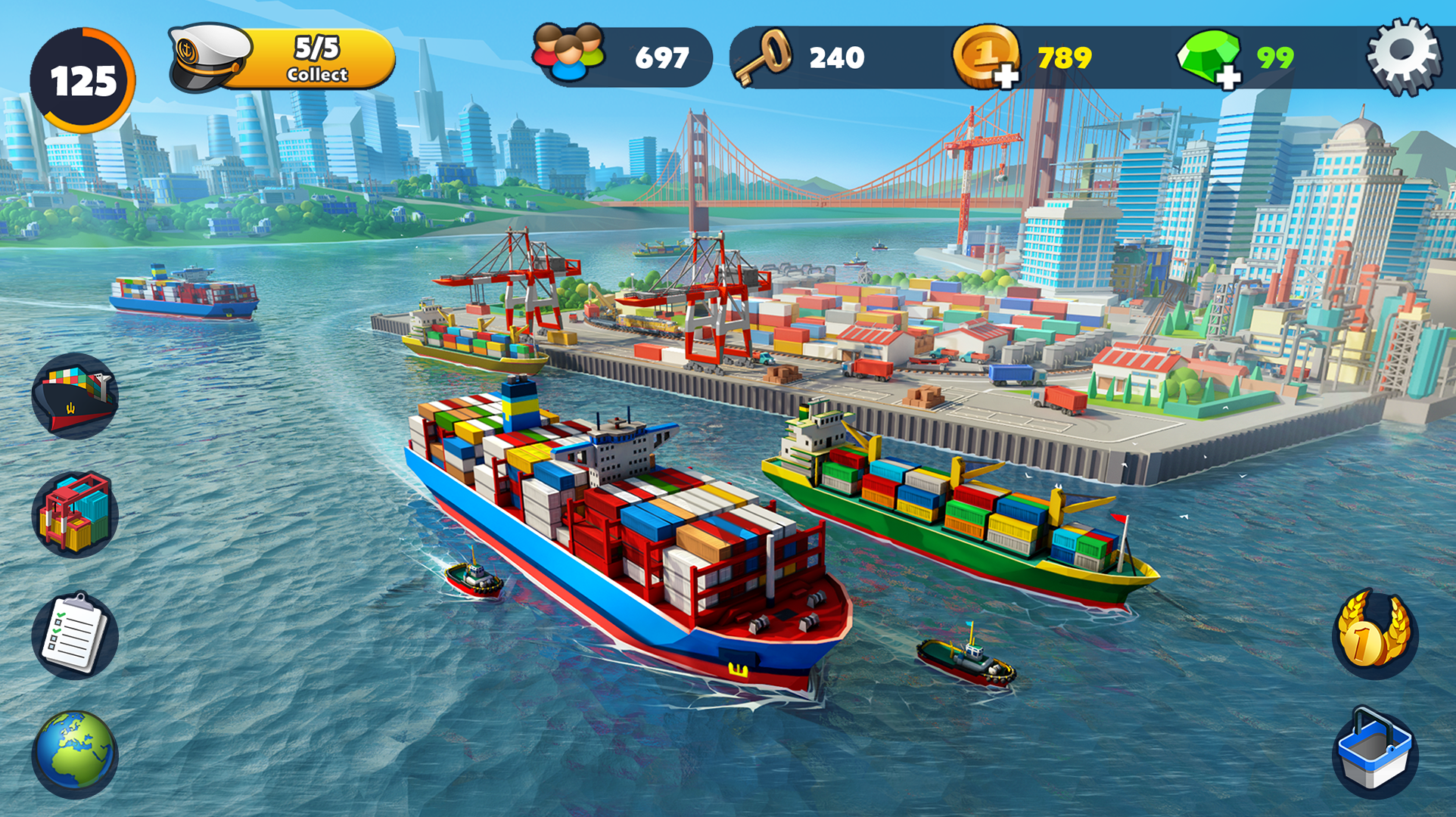 اسکرین شات 6 بازی Port City: Ship Tycoon Games