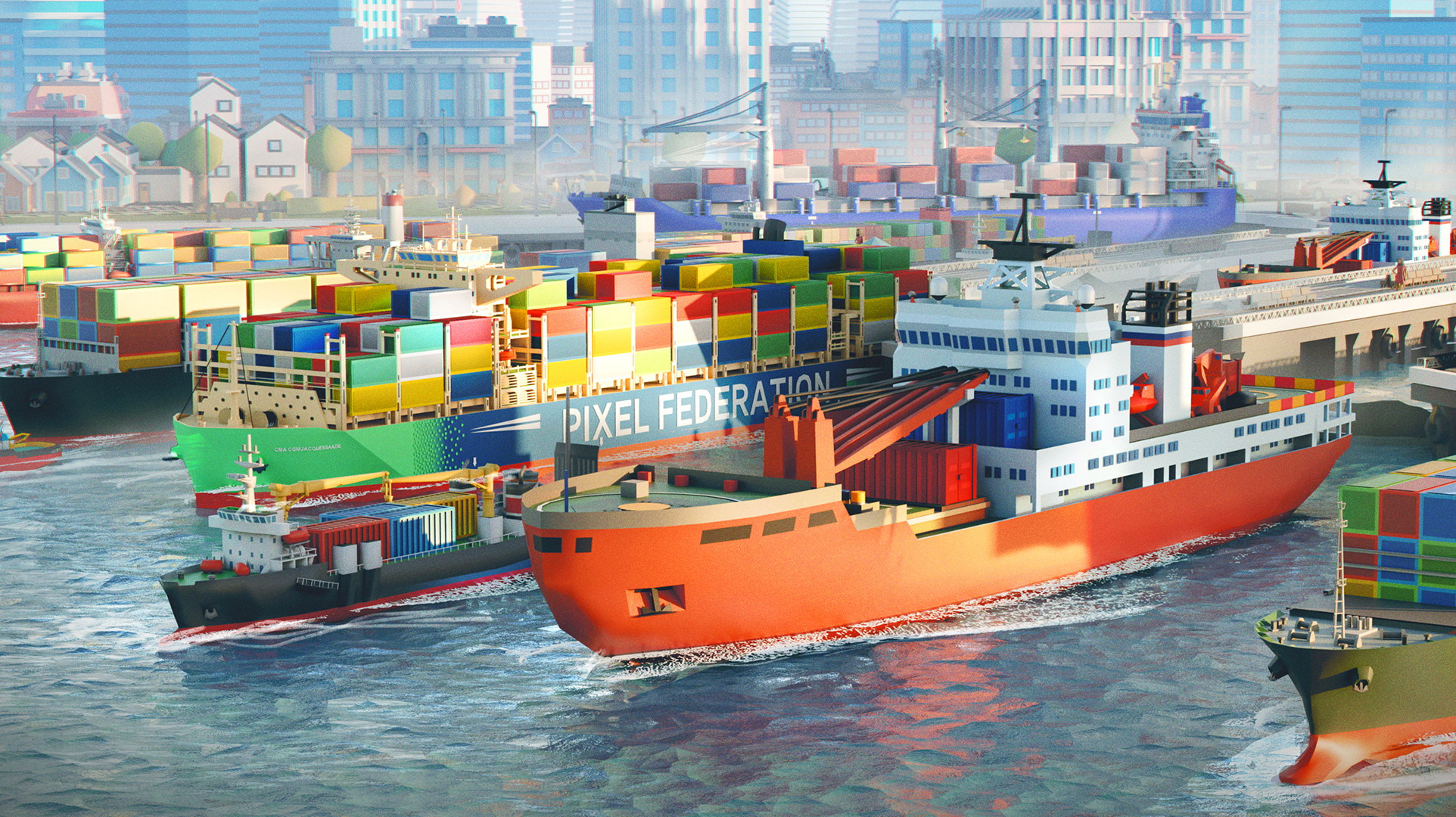 اسکرین شات 4 بازی Port City: Ship Tycoon