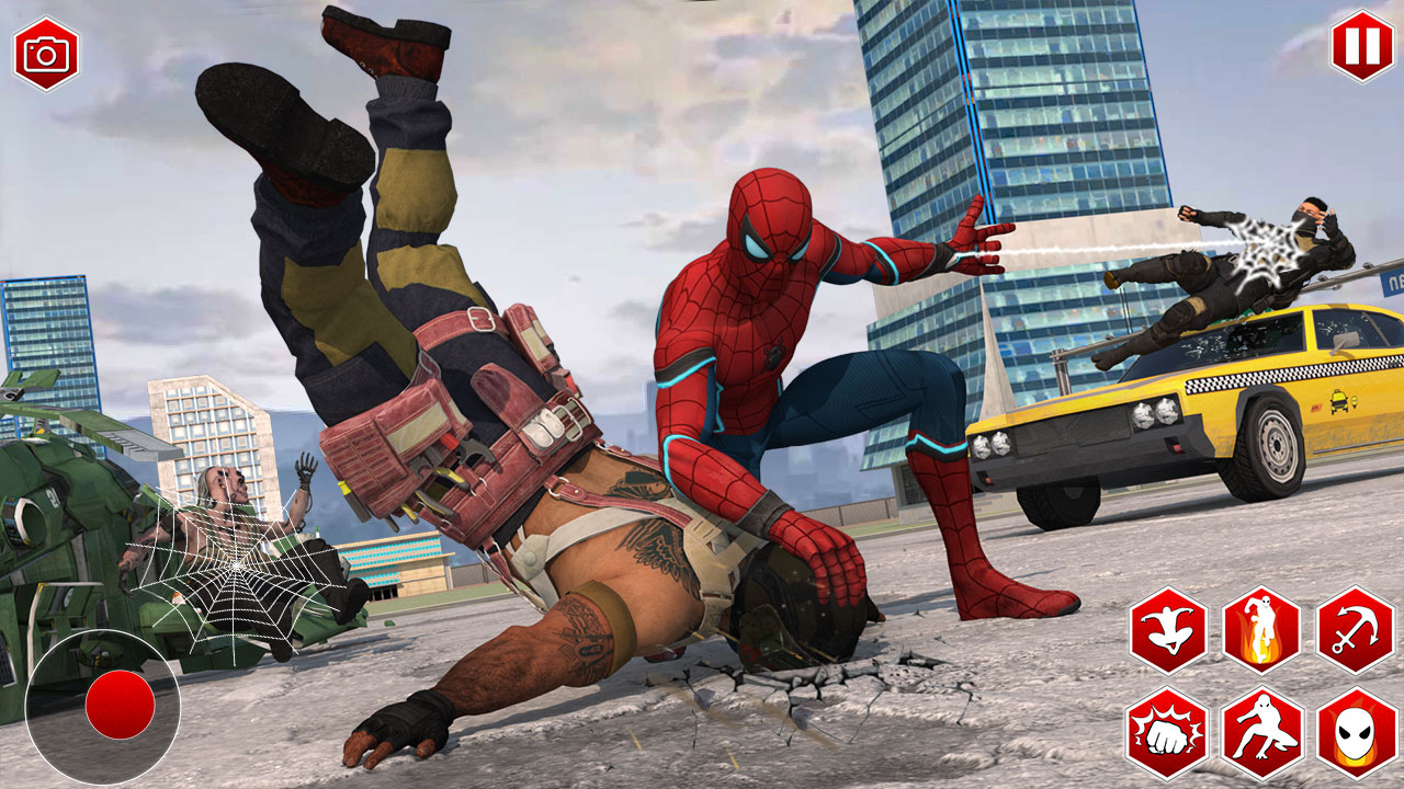 اسکرین شات 1 بازی Spider Rope Hero Man Gangster Crime City Battle