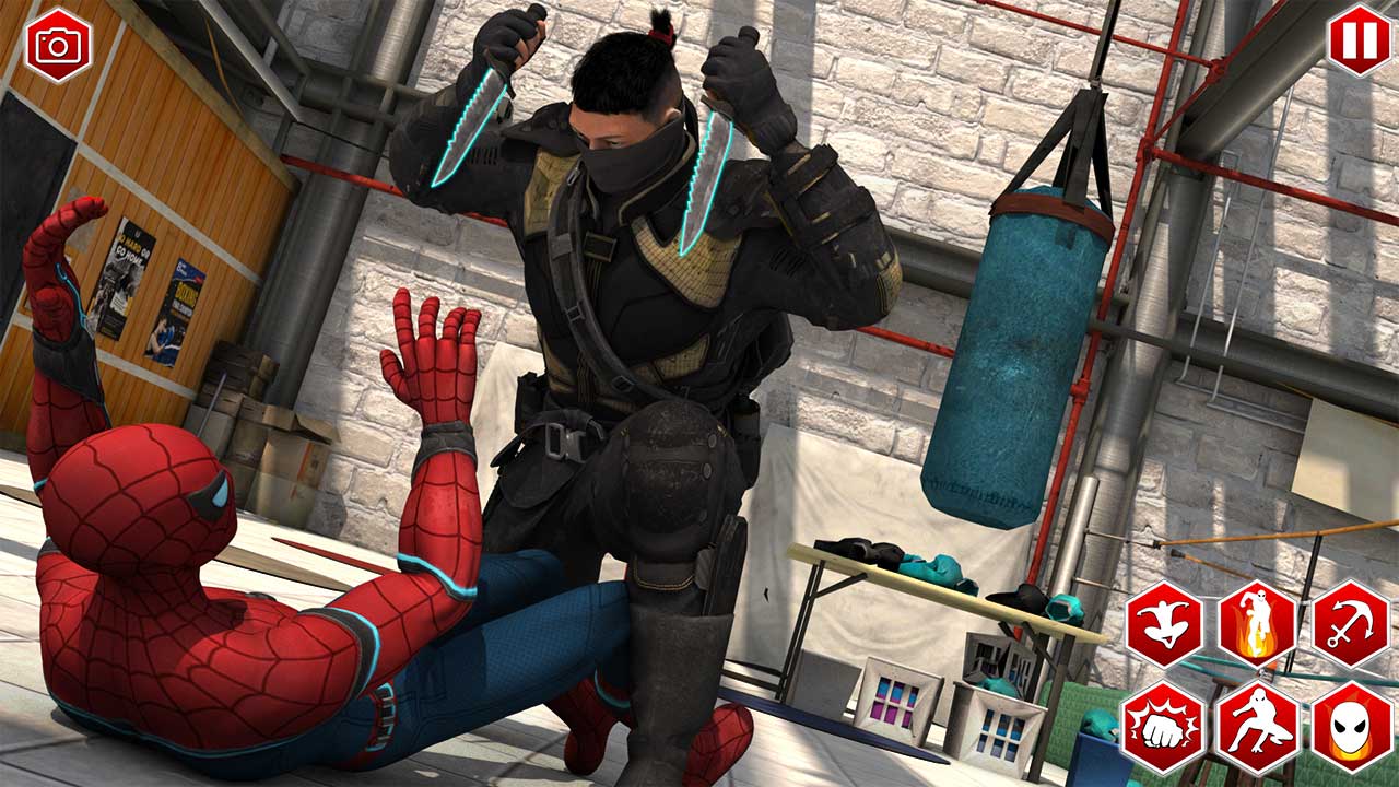 اسکرین شات 3 بازی Spider Rope Hero Man Gangster Crime City Battle