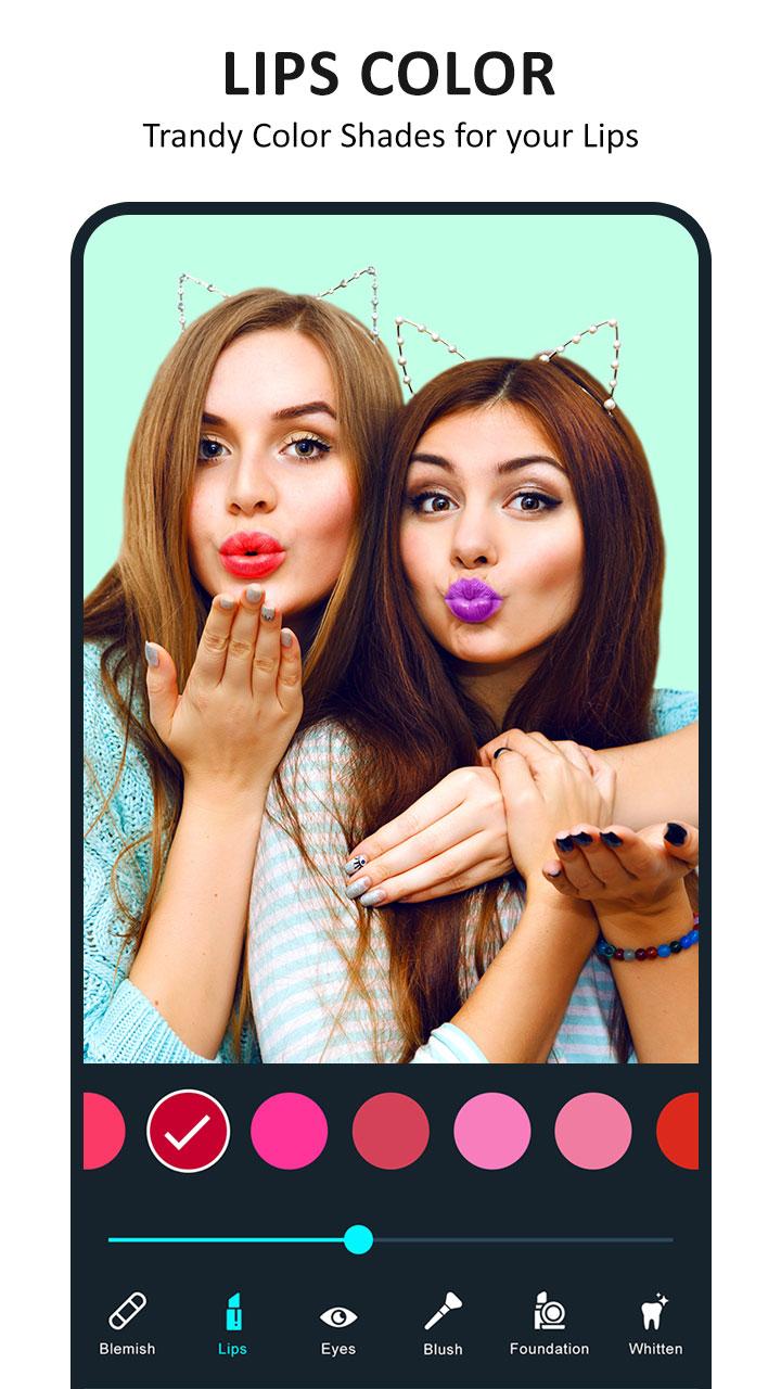 اسکرین شات 6 برنامه Beauty Makeup Camera - Selfie