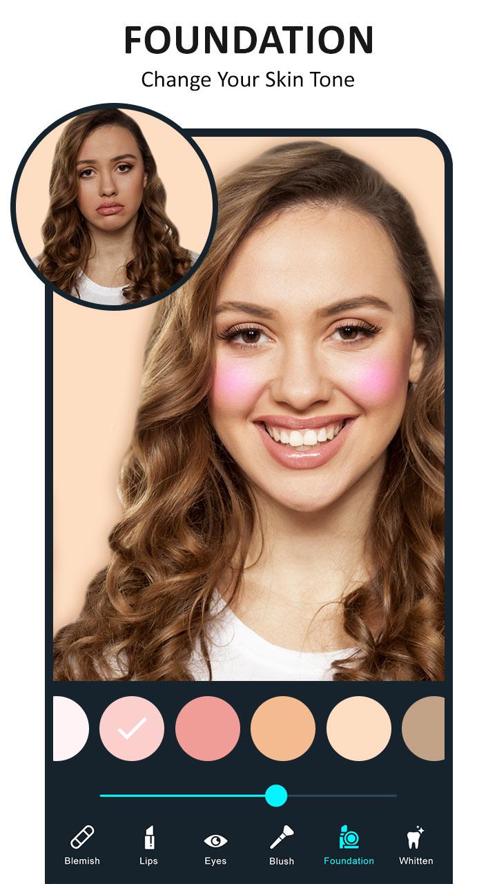اسکرین شات 3 برنامه Beauty Makeup Camera - Selfie
