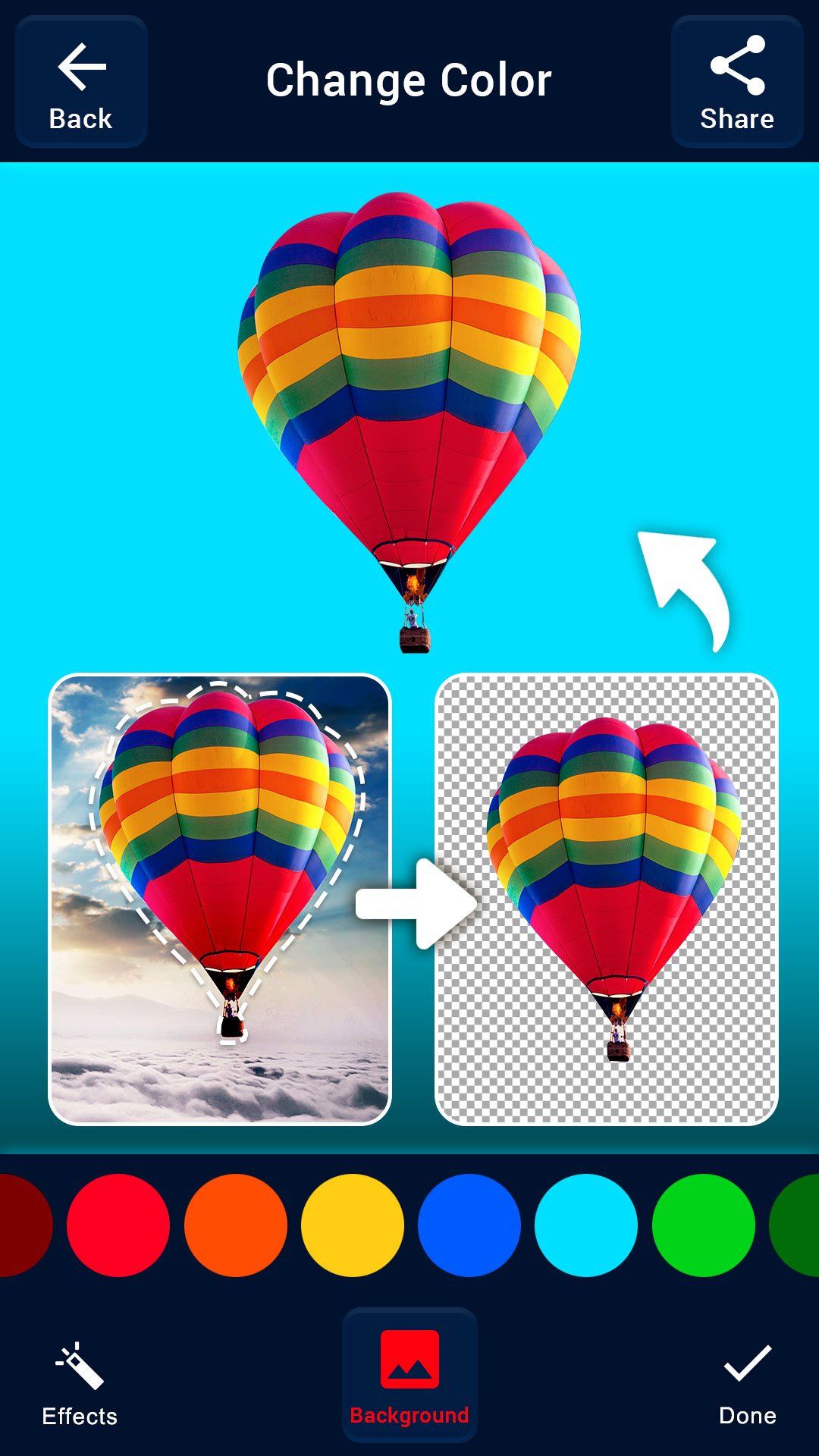 اسکرین شات 7 برنامه Auto Background Changer Eraser