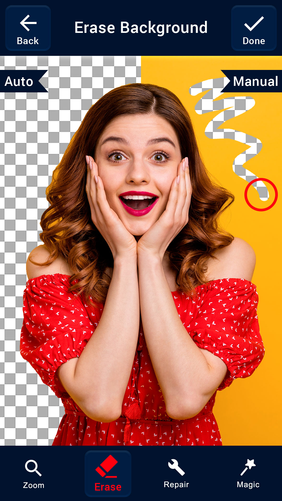 اسکرین شات 5 برنامه Auto Background Changer Eraser