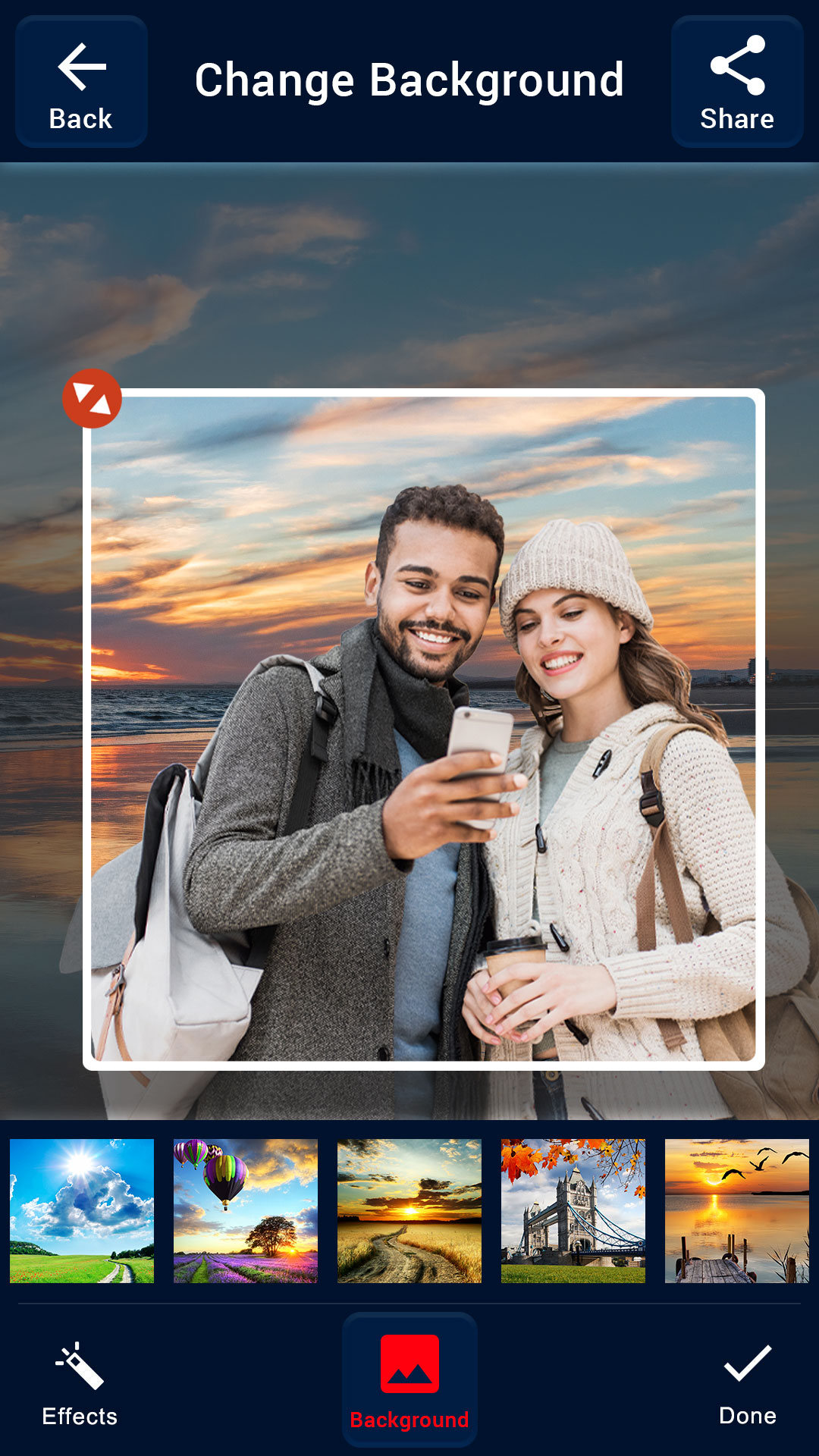 اسکرین شات 4 برنامه Auto Background Changer Eraser