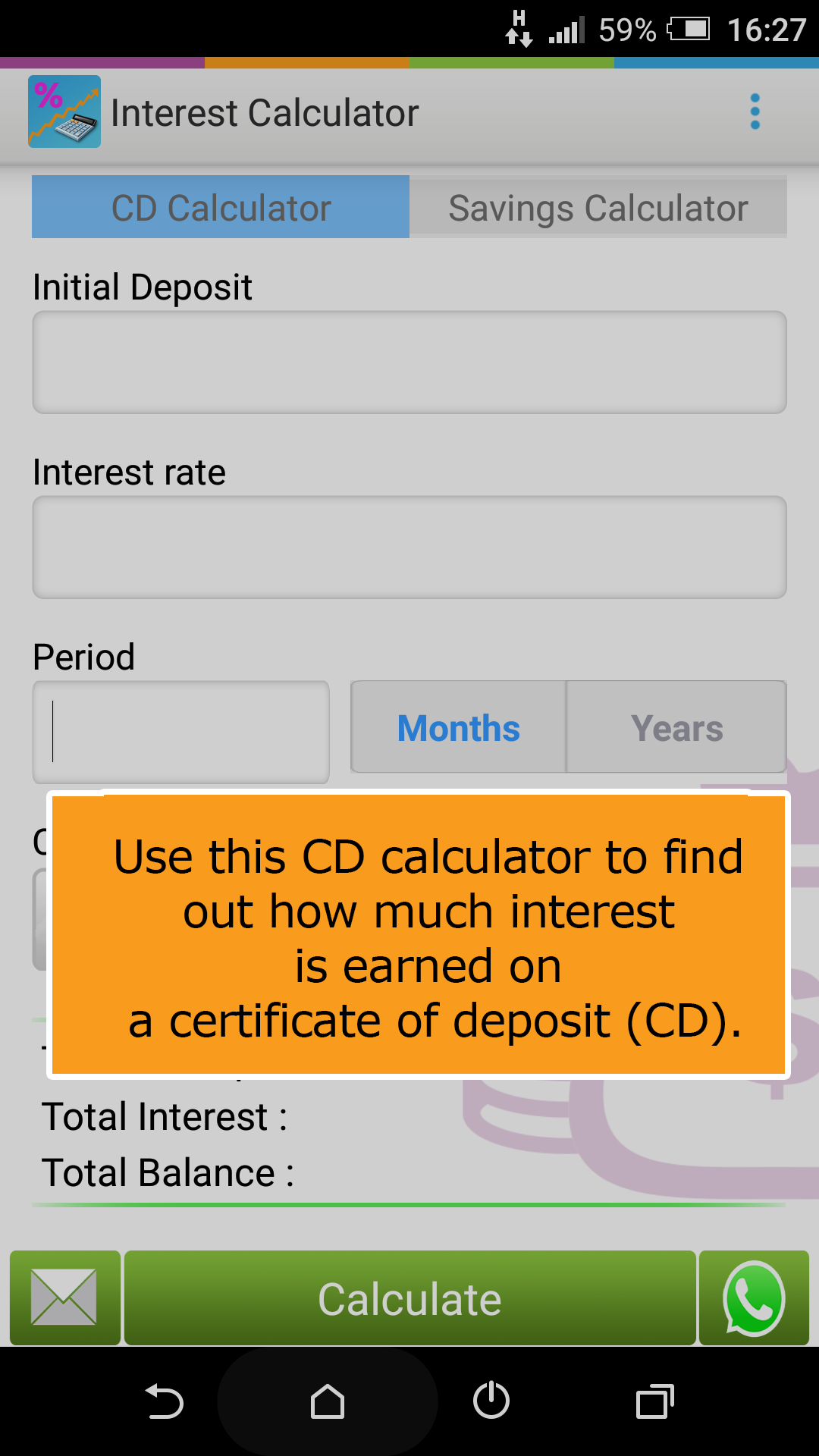 اسکرین شات 3 برنامه Deposit & Savings Calculator