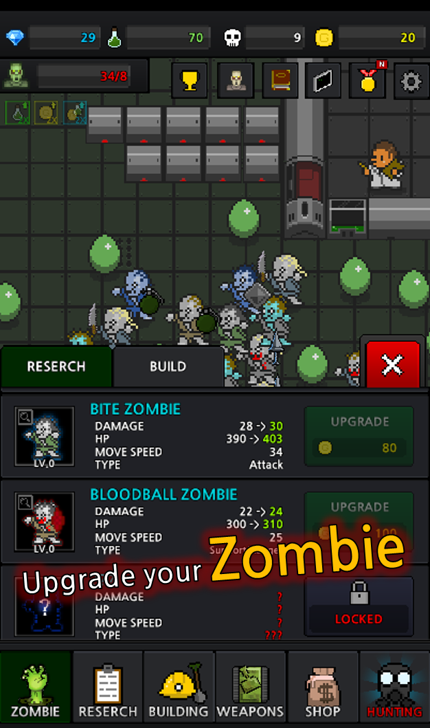 اسکرین شات 6 بازی Grow Zombie : Merge Zombie