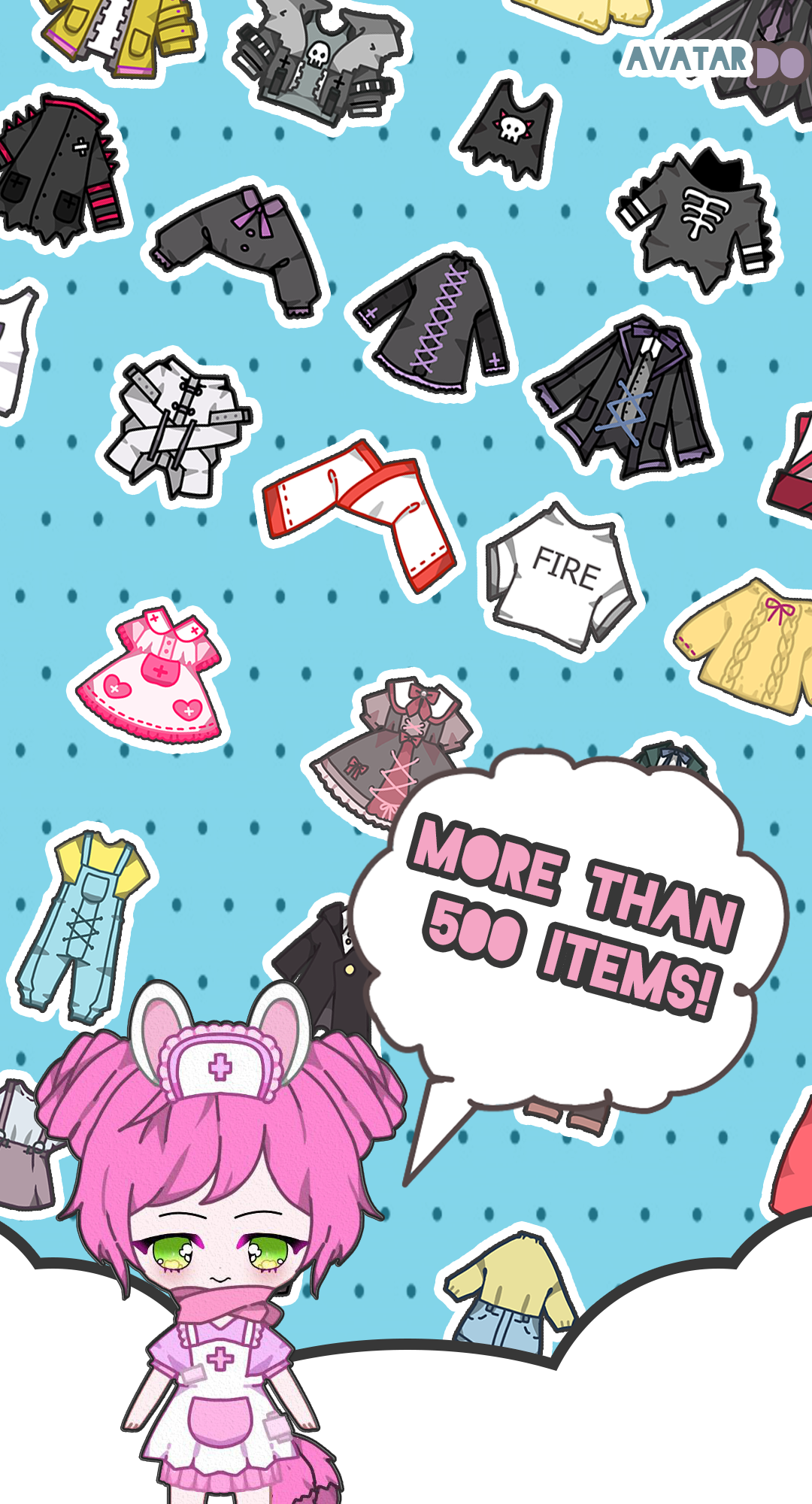 اسکرین شات 4 بازی Avatar Do chibi doll dress up